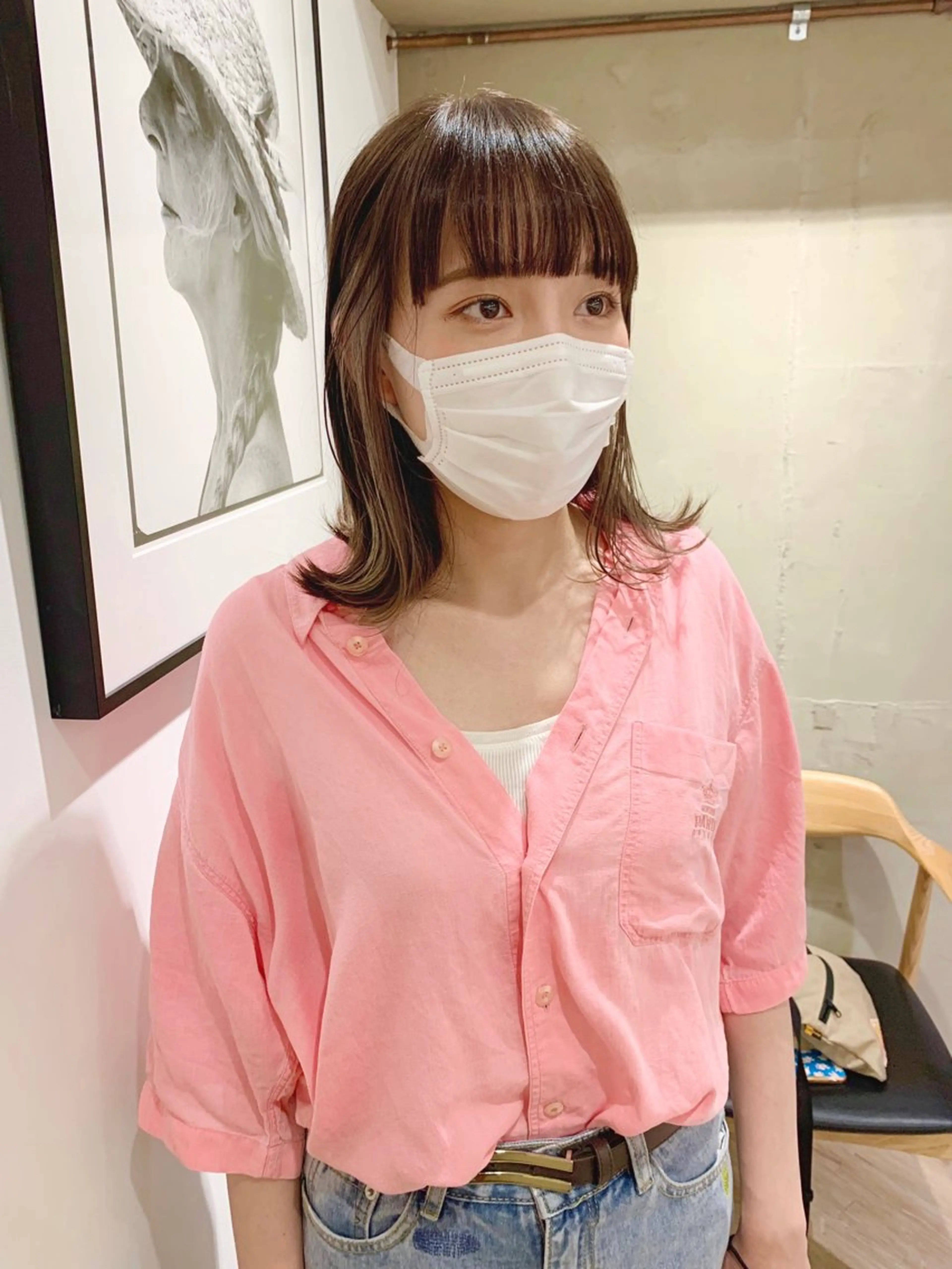 セミロング LOREN＋透明感 オリーブhirokoのヘアスタイル