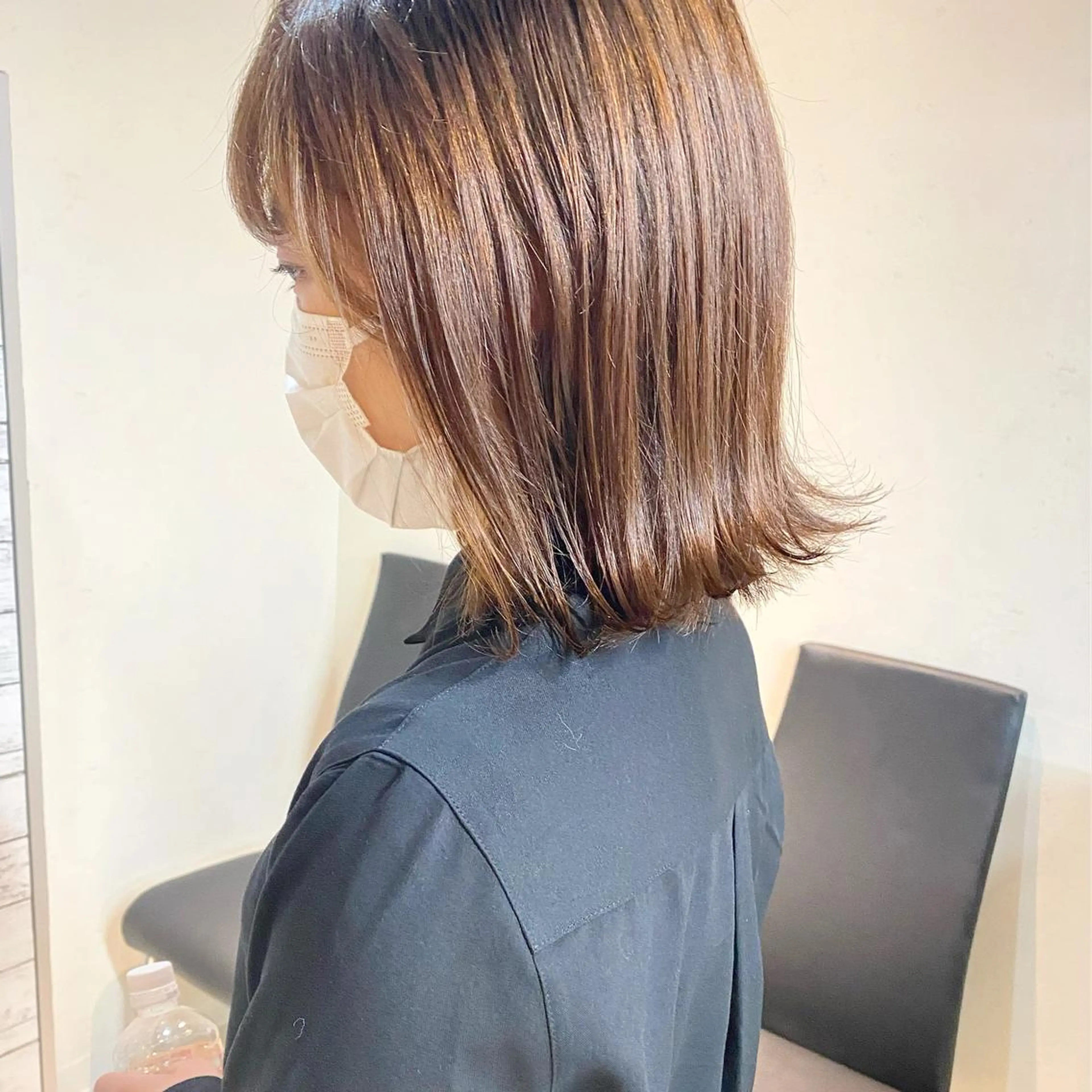 ミディアム カラー カット ヘアカラー トリートメント 後藤紗英/髪質改善 /オリーブベージュのヘアスタイル