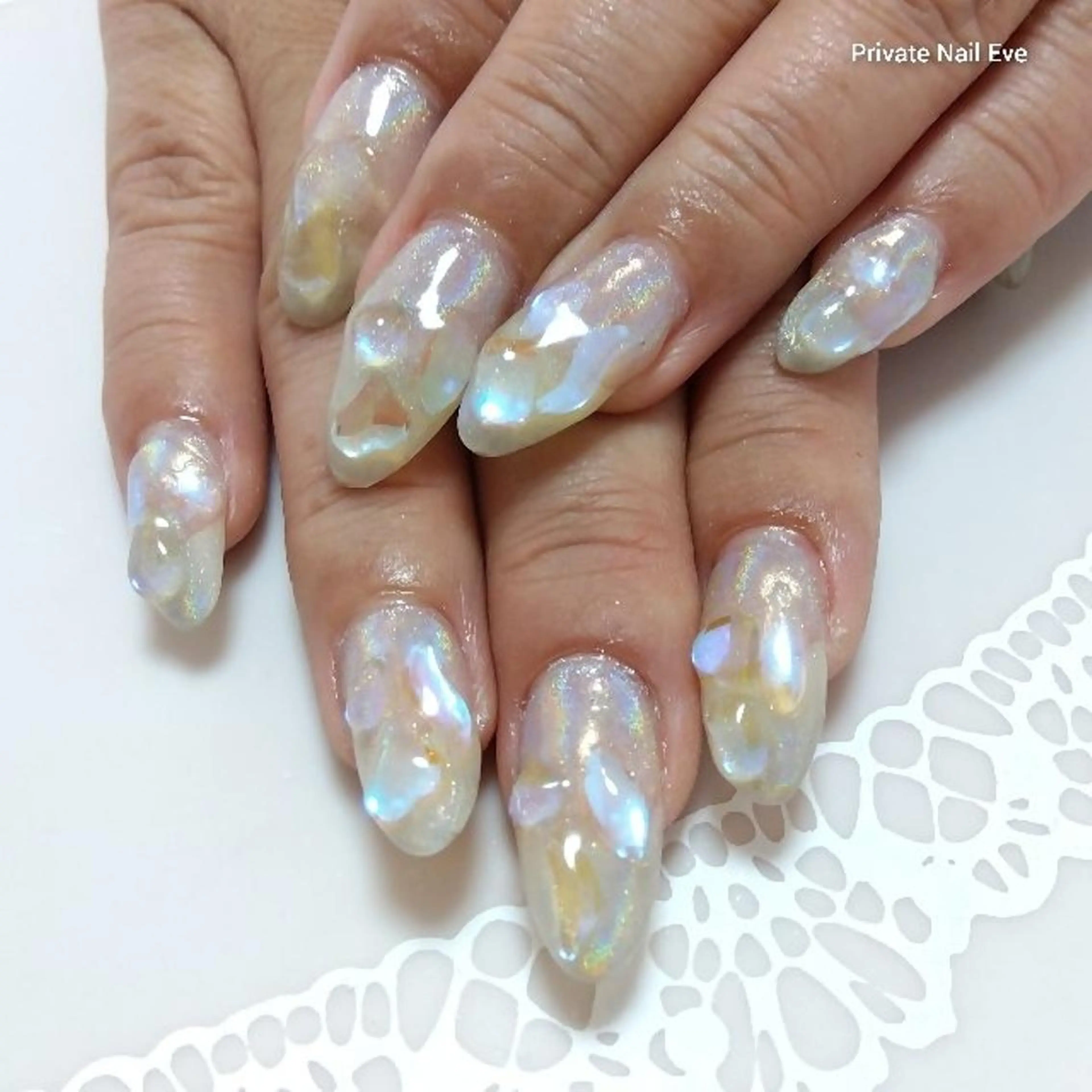 ネイル 氷ネイル・うるうるネイル ハンドネイル ネイル junkoのネイルデザイン