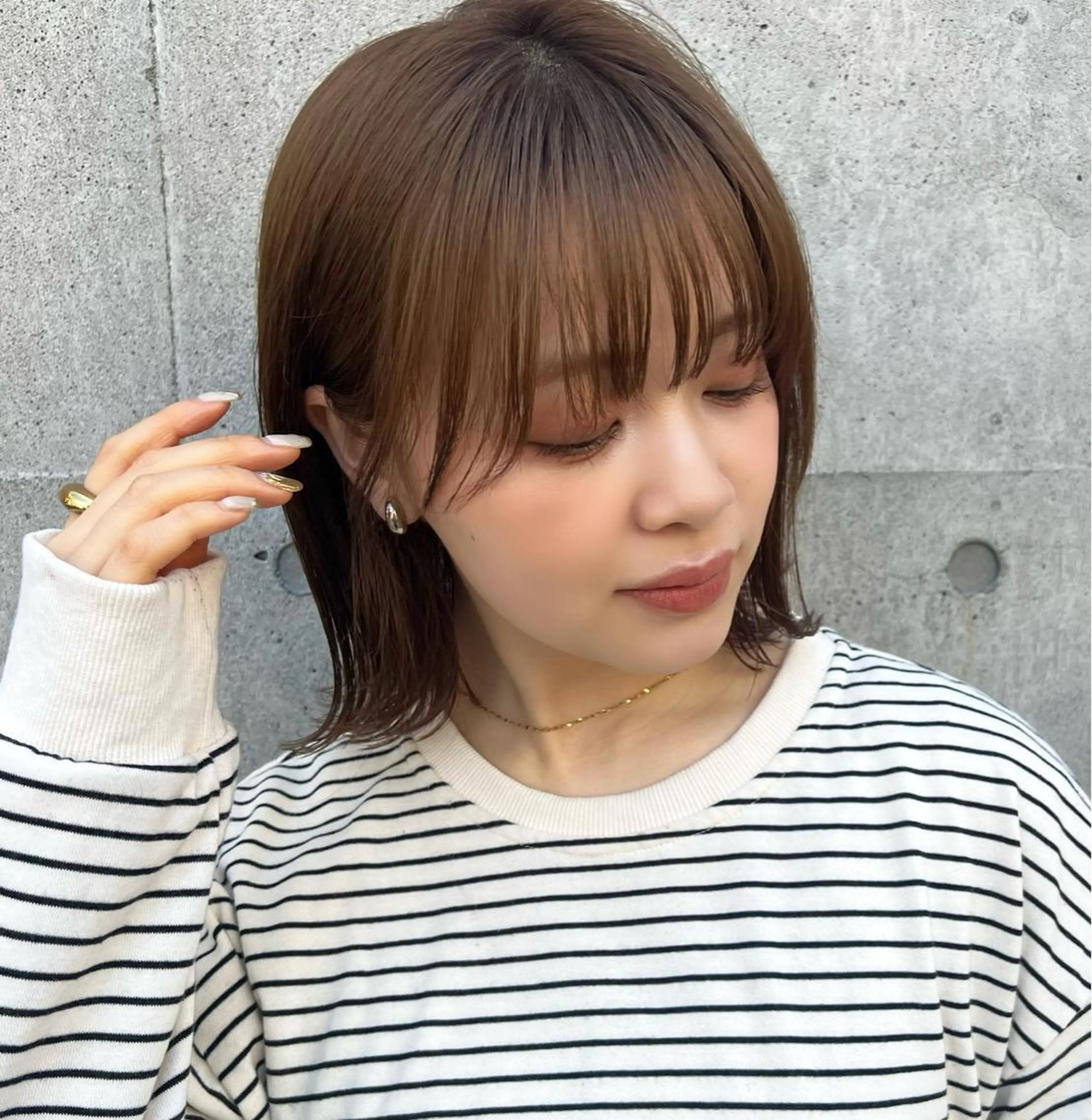 ミディアム カラー 🎧パーソナルケア/ 透明感カラー/ミユのヘアスタイル