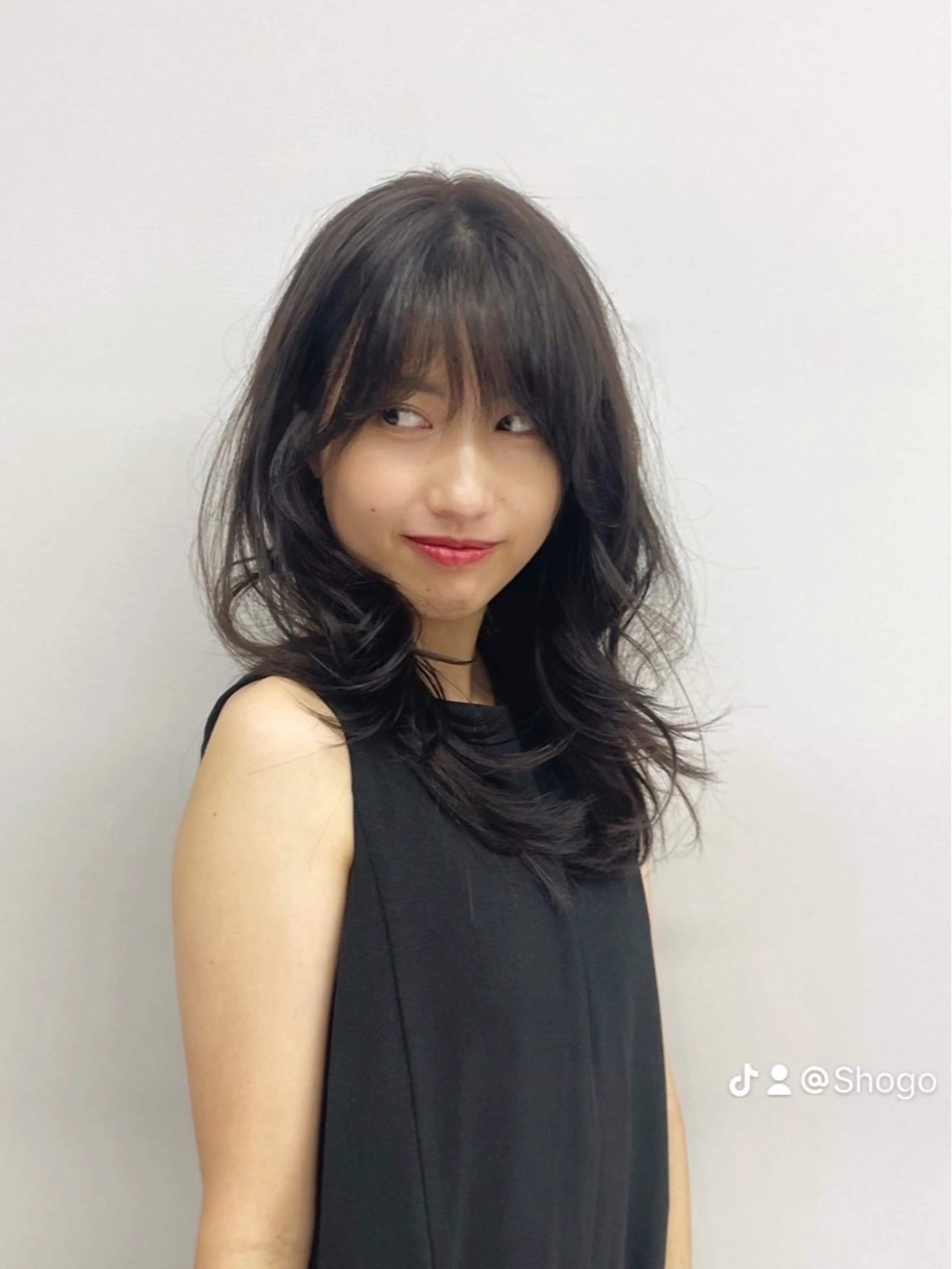 セミロング カット ヘアカラー トリートメント レイヤーカット/ 堀匠吾のヘアスタイル