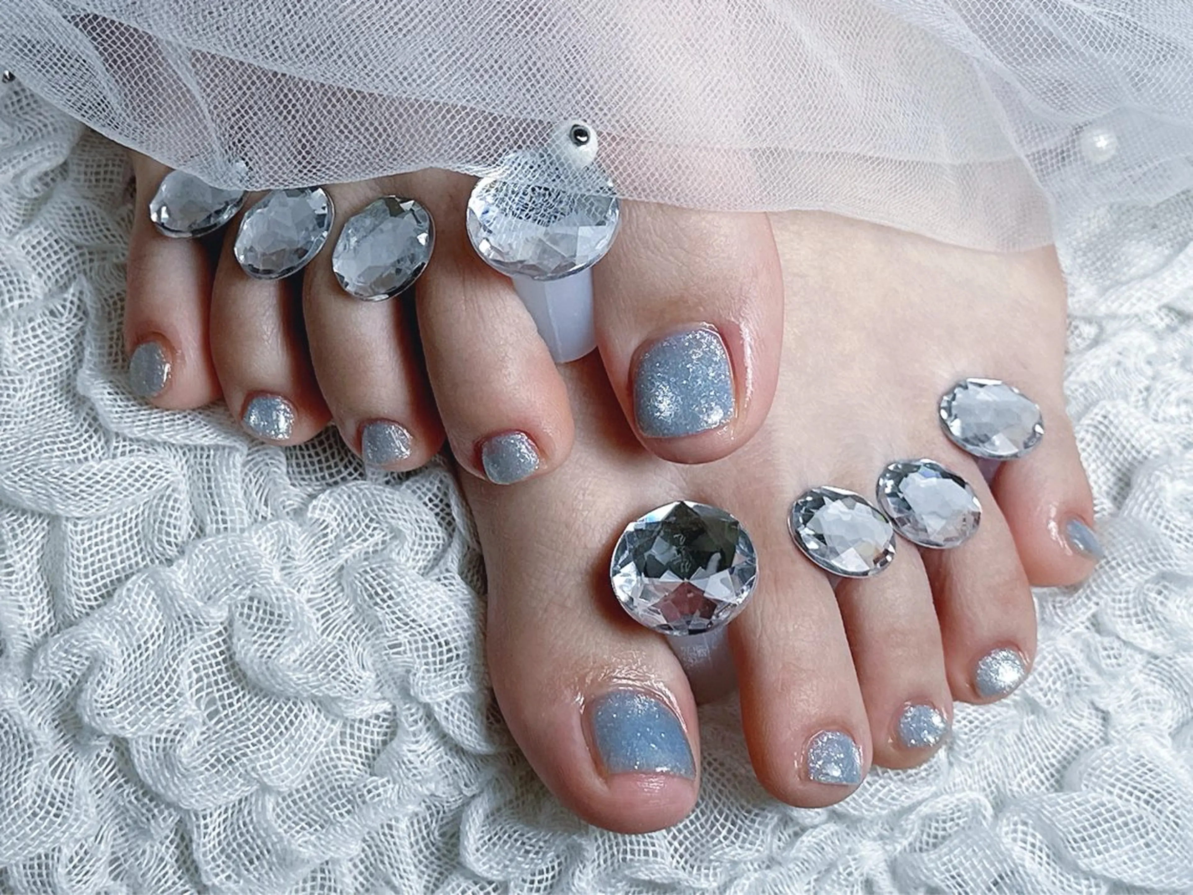 ネイル フットネイル 【Eclat ｴｸﾗ】nail＆beauty所属・Eclat〔ｴｸﾗ〕 MOEKA𝜗𝜚*のネイルデザイン