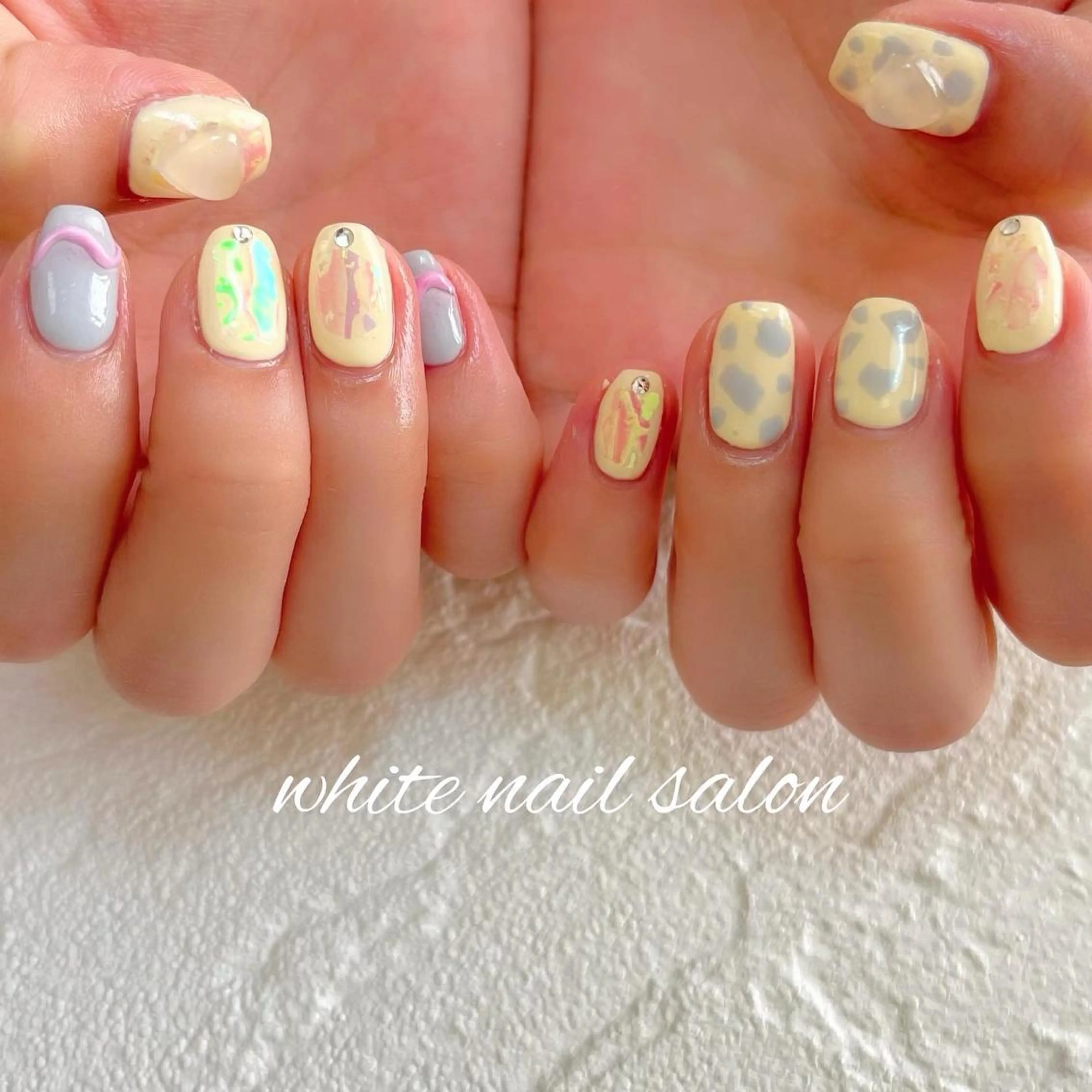 ネイル フットネイル ジェルネイル ハードジェル ラメ(グリッター) 持ち込み ハンドネイル white nail salonのネイルデザイン