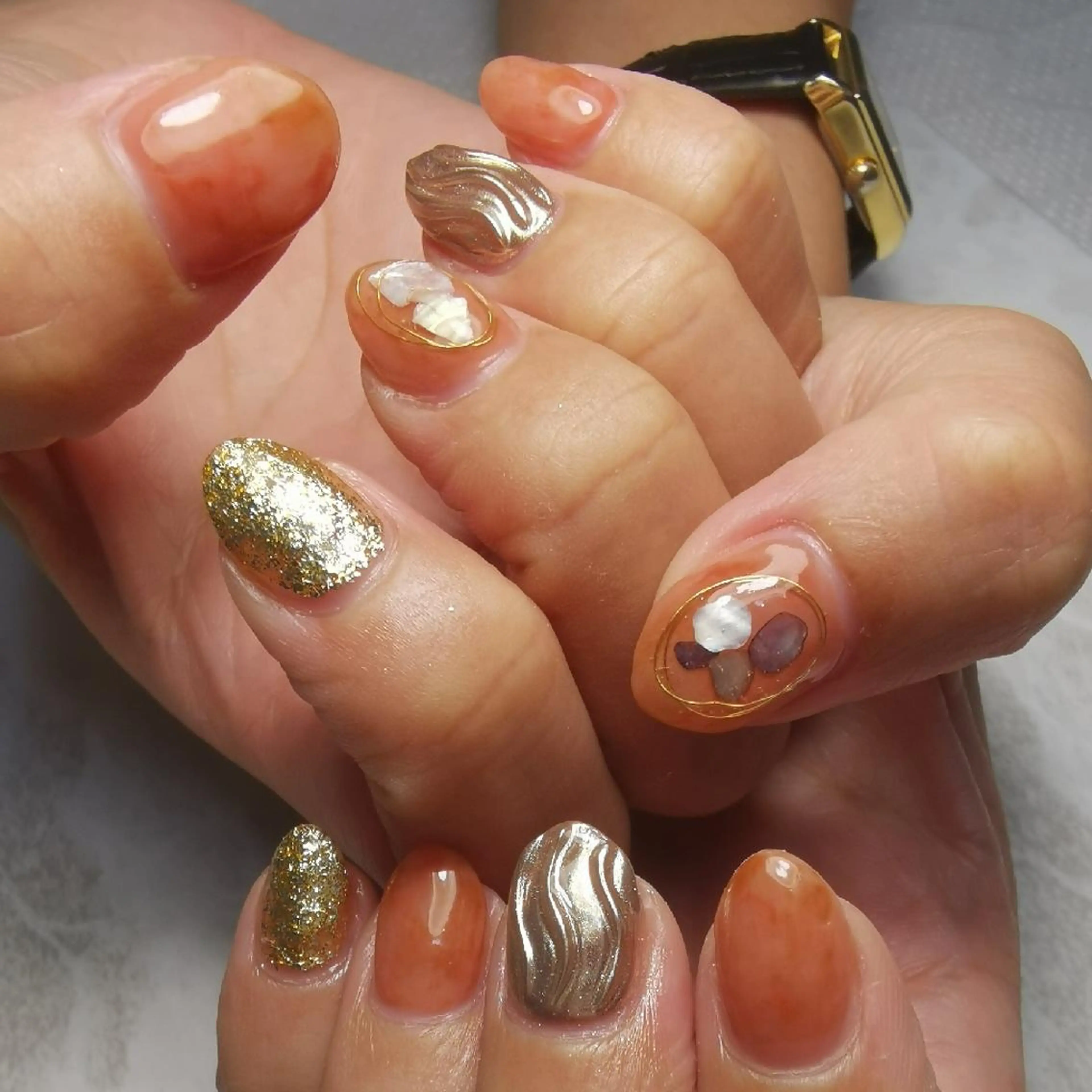 ネイル ジェルネイル ニュアンスネイル パラジェル ハンドネイル reve あやののネイルデザイン