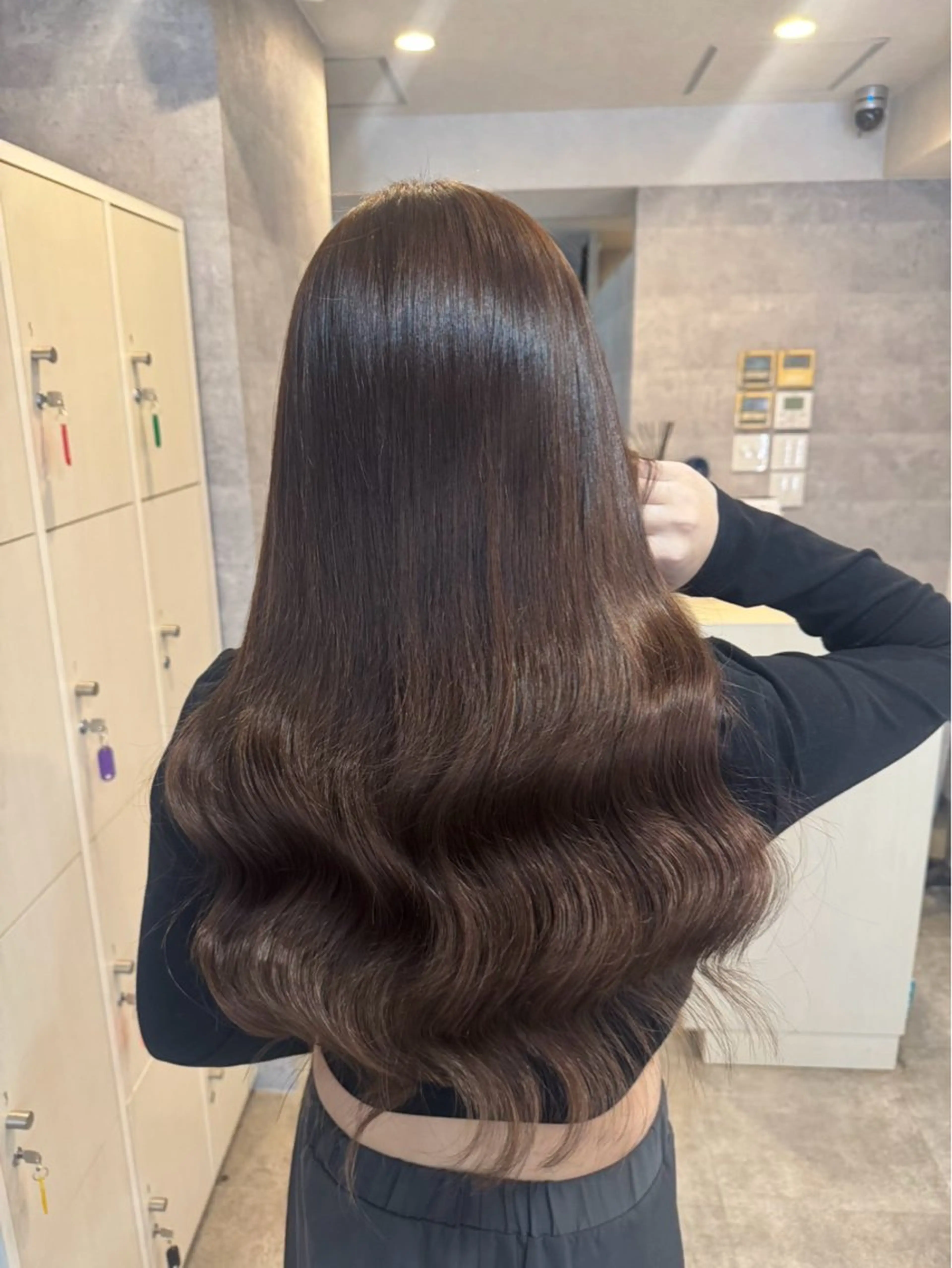 ロング REINA エクステ/ヘアセットのヘアスタイル