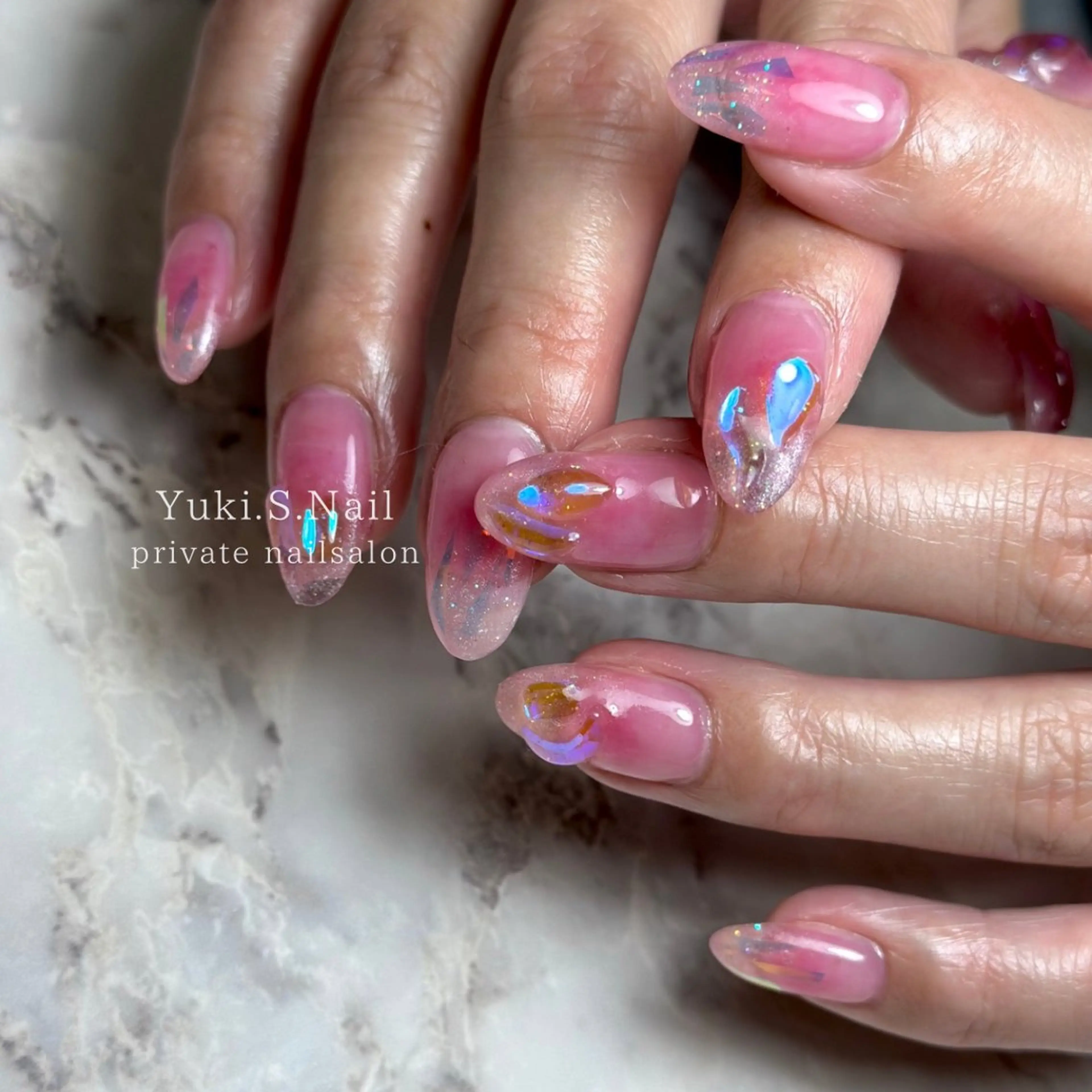 ロング ハンドネイル Yuki S.Nailのネイルデザイン