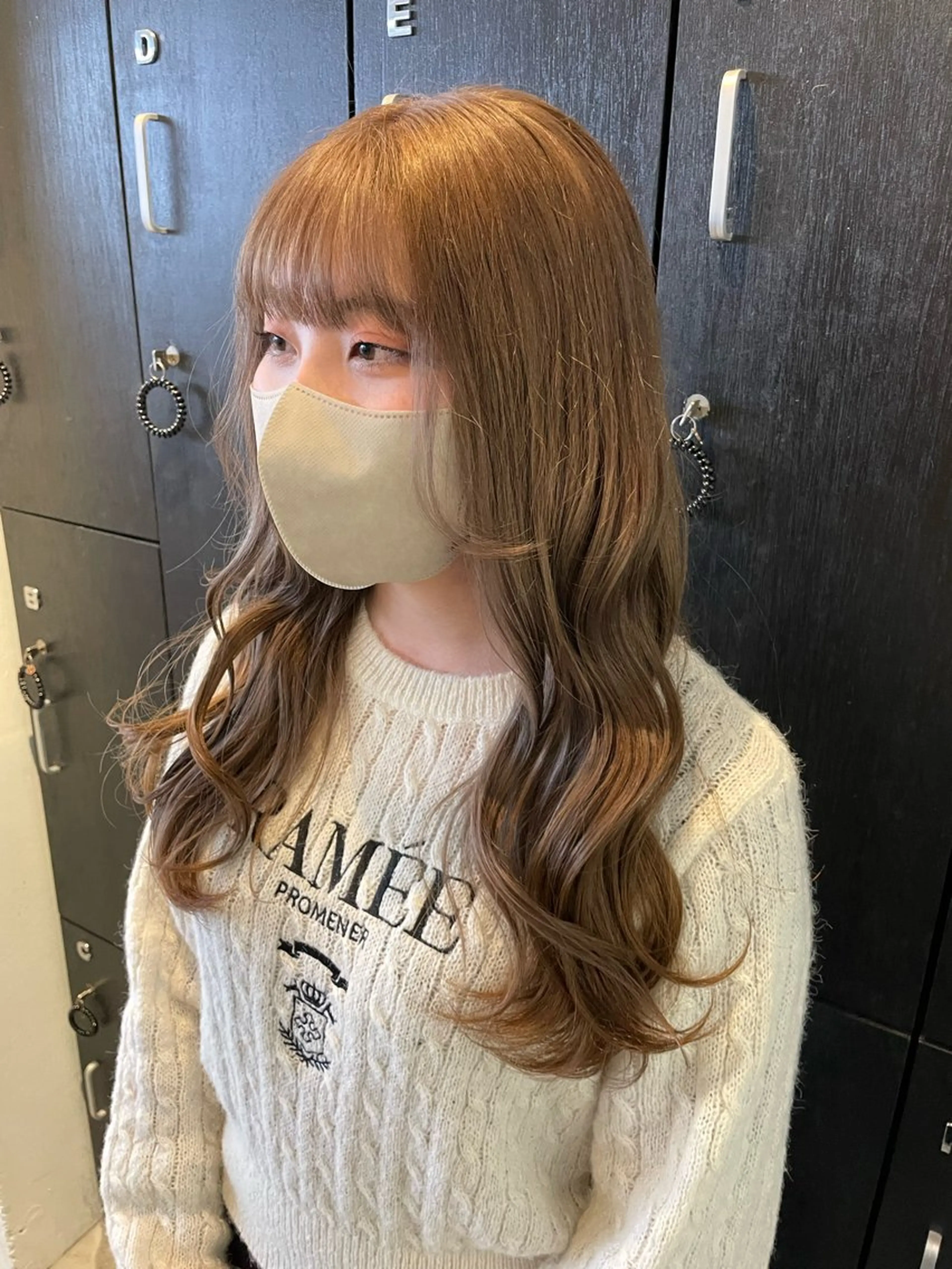 カラー ベージュカラー ミルクティーベージュ ヘアカラー ハイトーンカラー🩵 指名多数💗横山聖奈のヘアスタイル