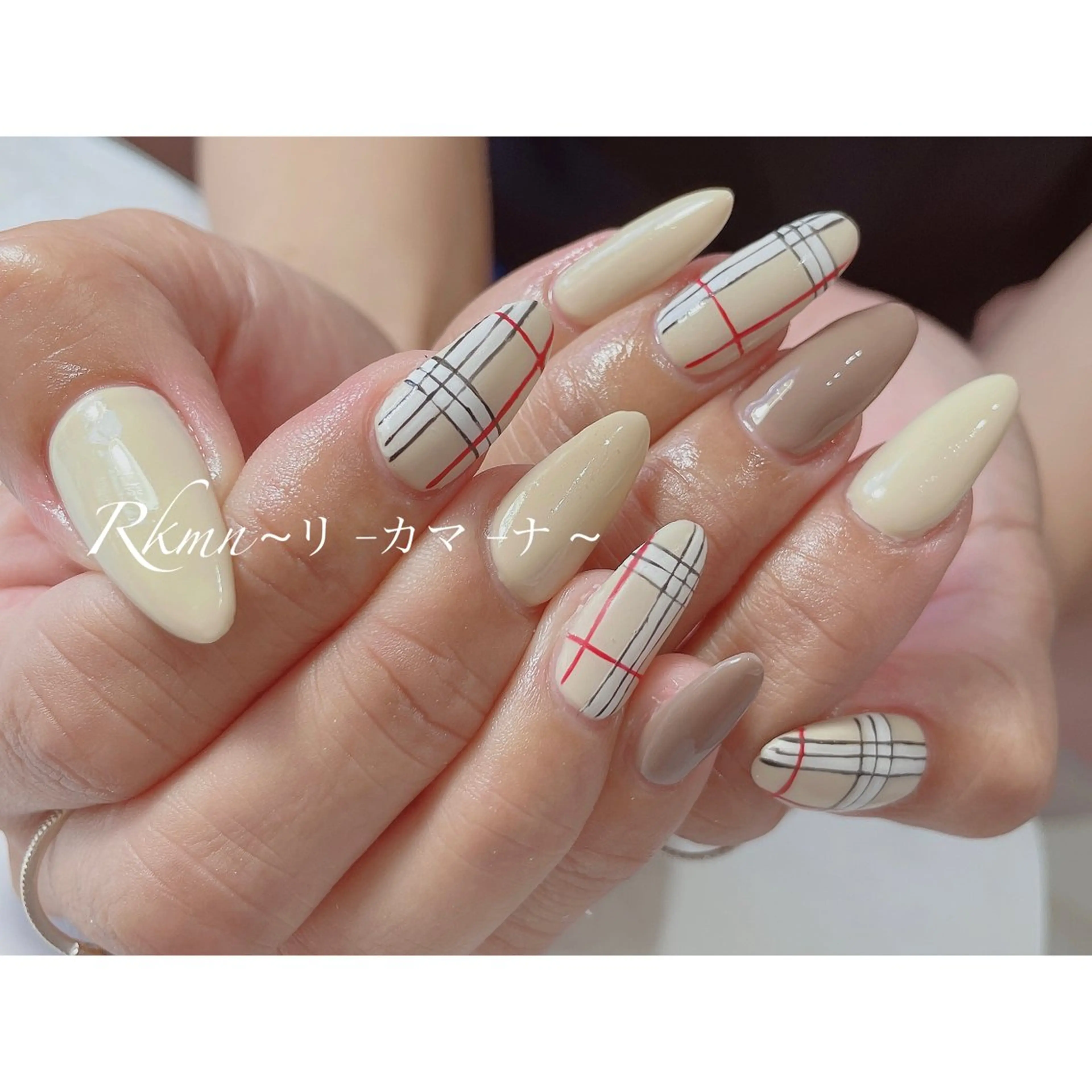 ネイル アートネイル 春ネイル ハンドネイル フットネイル ハンドケア Rkmn ~リ-カマ-ナ~のネイルデザイン