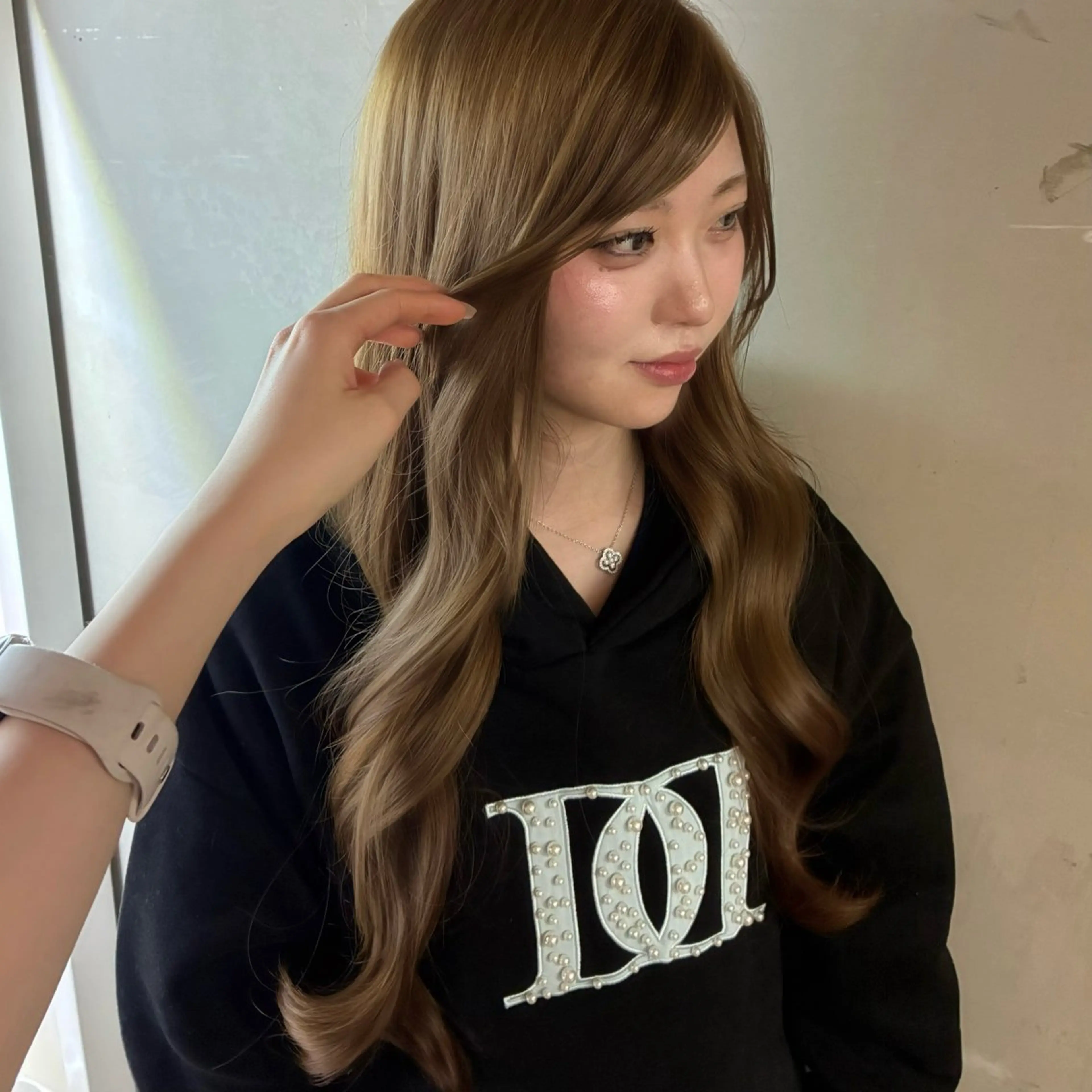 ロング ヘアカラー nanami🏷🤎 ふんわりカラーのヘアスタイル