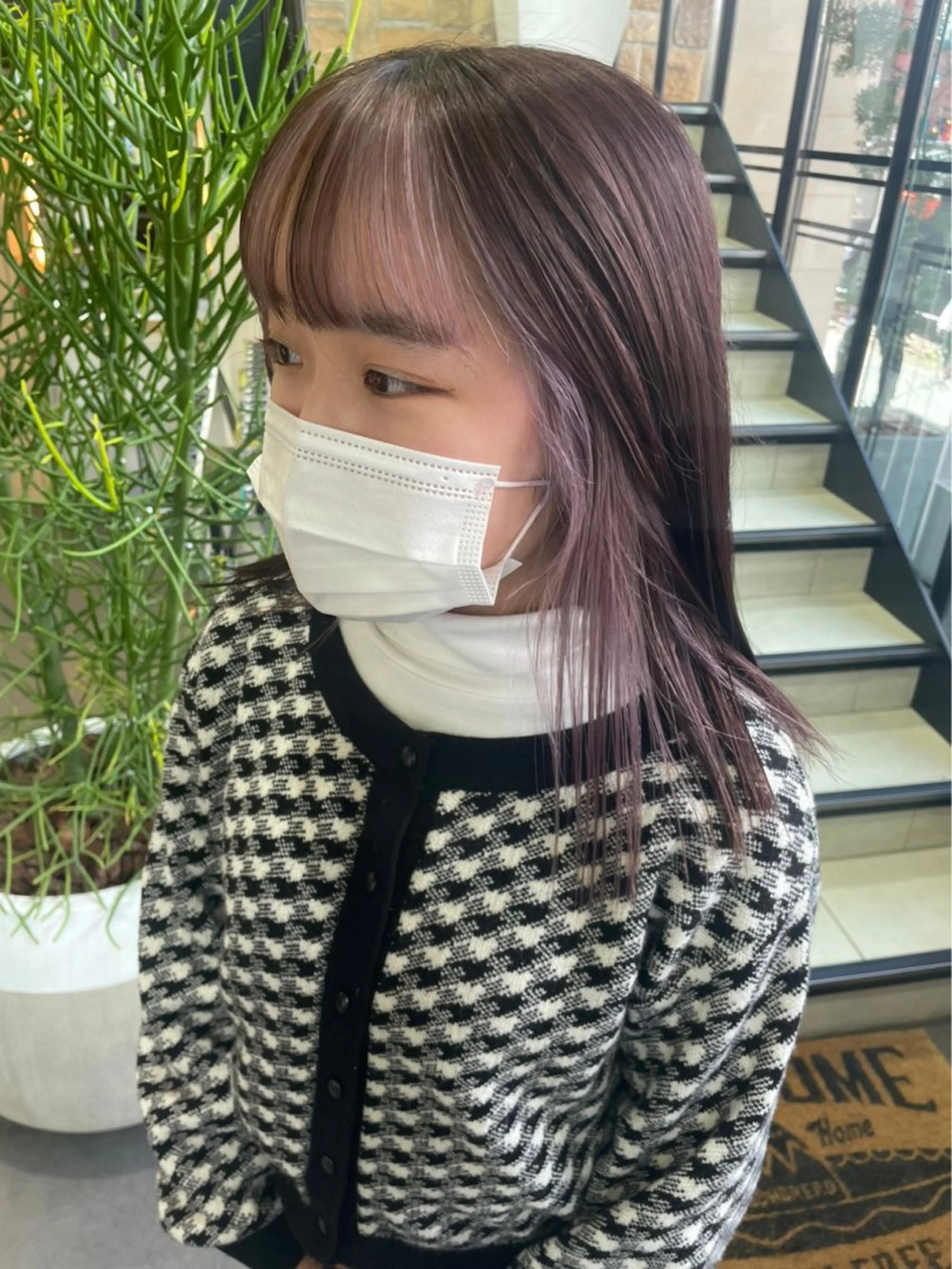 ロング カラー ヘアカラー メンズパーマ/ メッシュ📍ユリのヘアスタイル