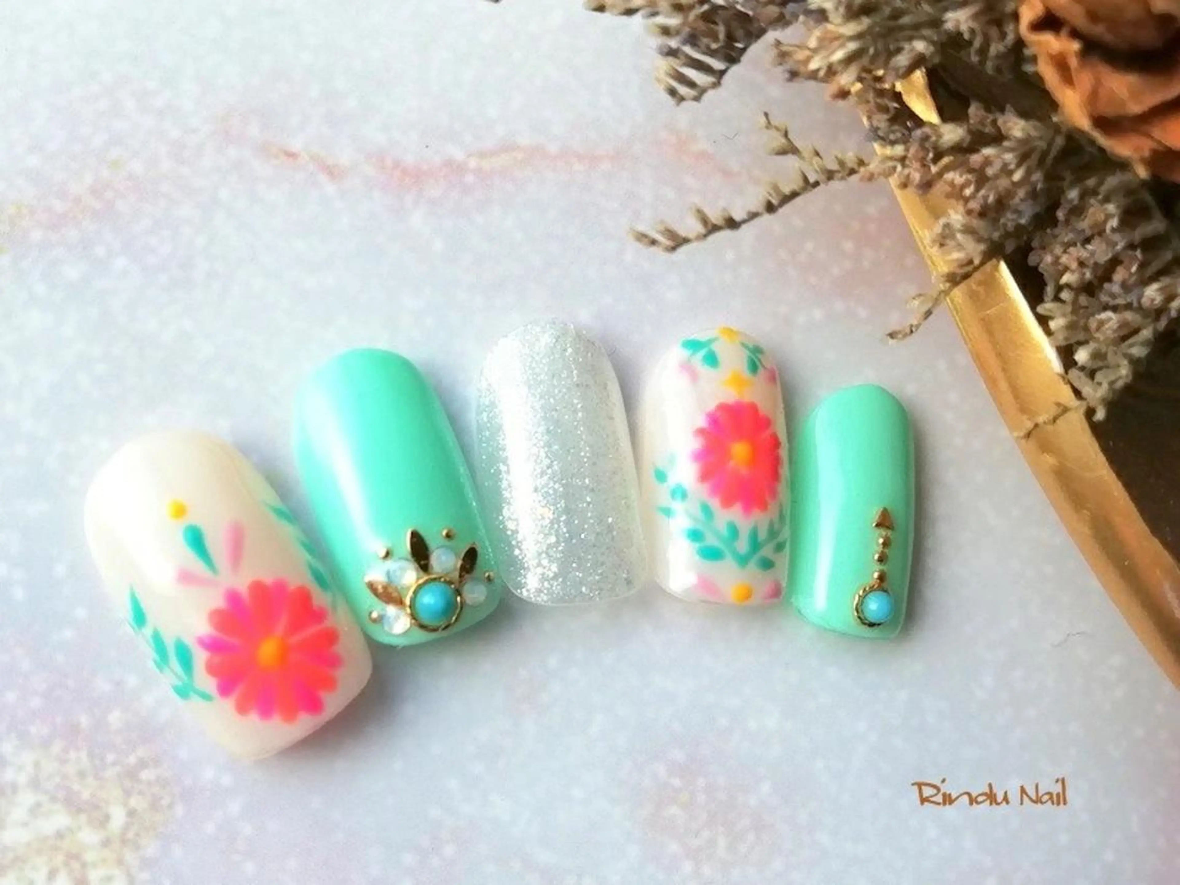 ネイル Rindu Nail 上小田井ジュニアのネイルデザイン