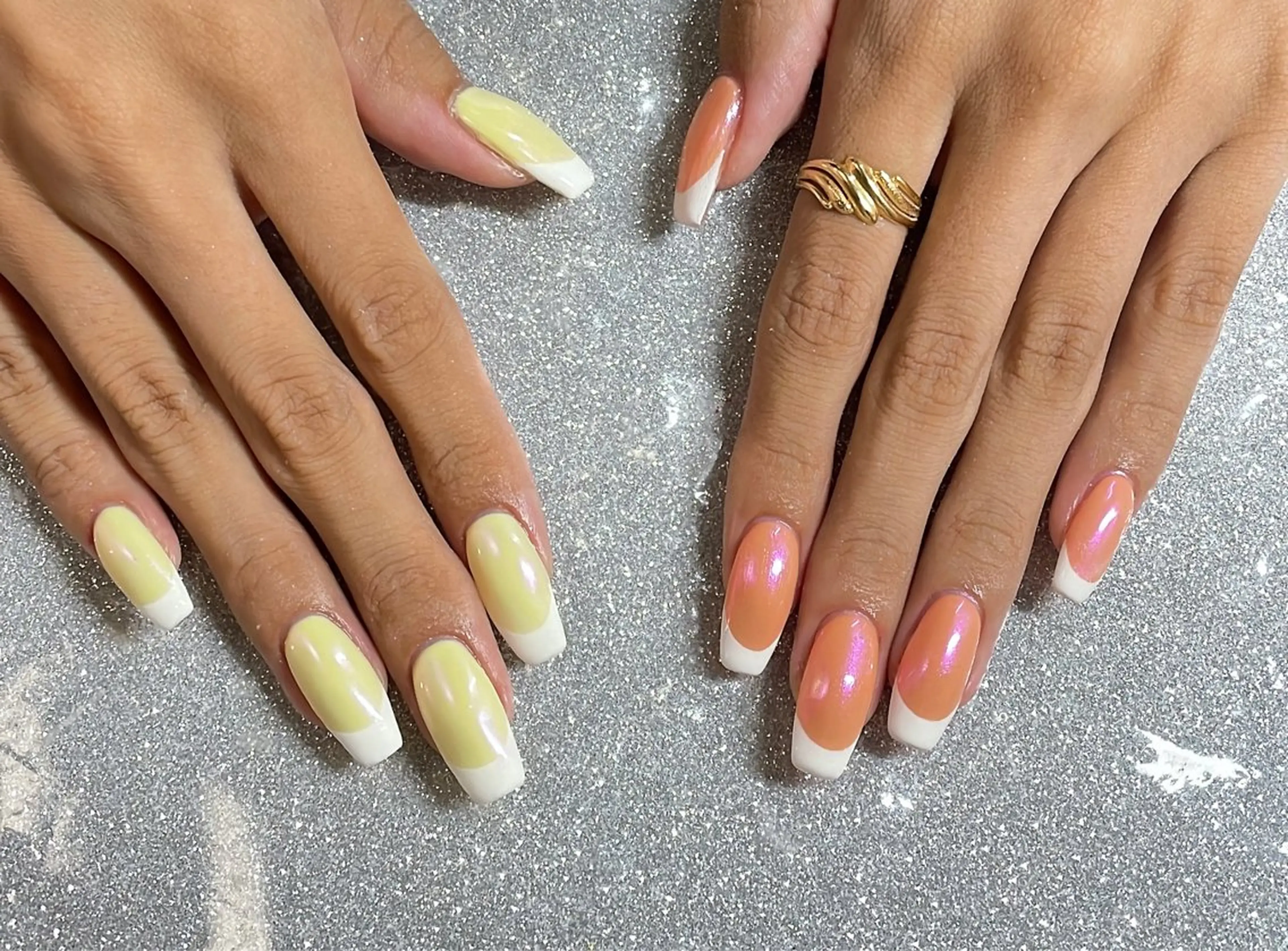 ネイル ハンドネイル VIERU 🌈🎀💖のネイルデザイン