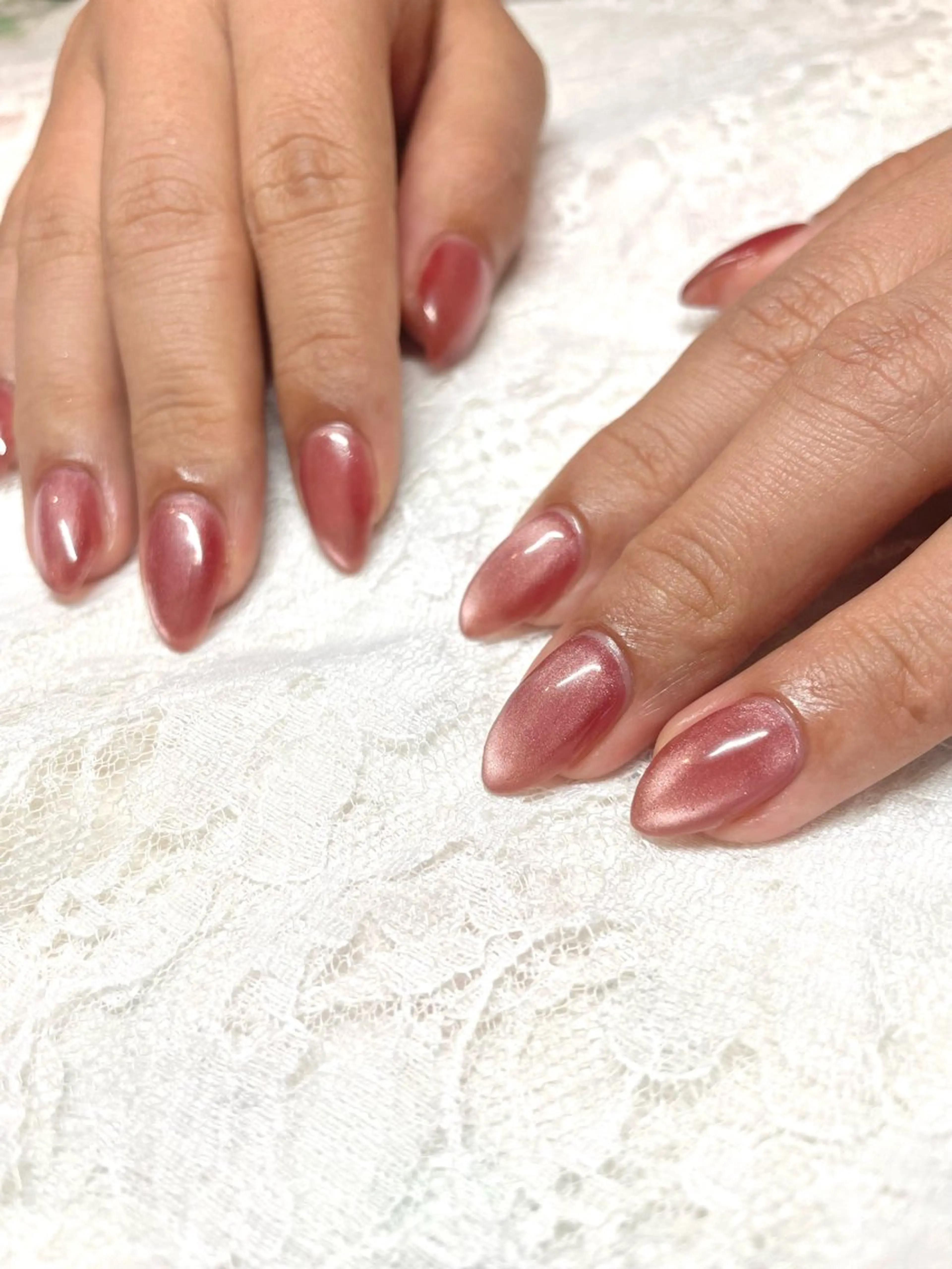 ネイル ジェルネイル マグネットネイル ハンドネイル Nail ヌシん家 AKANEのネイルデザイン