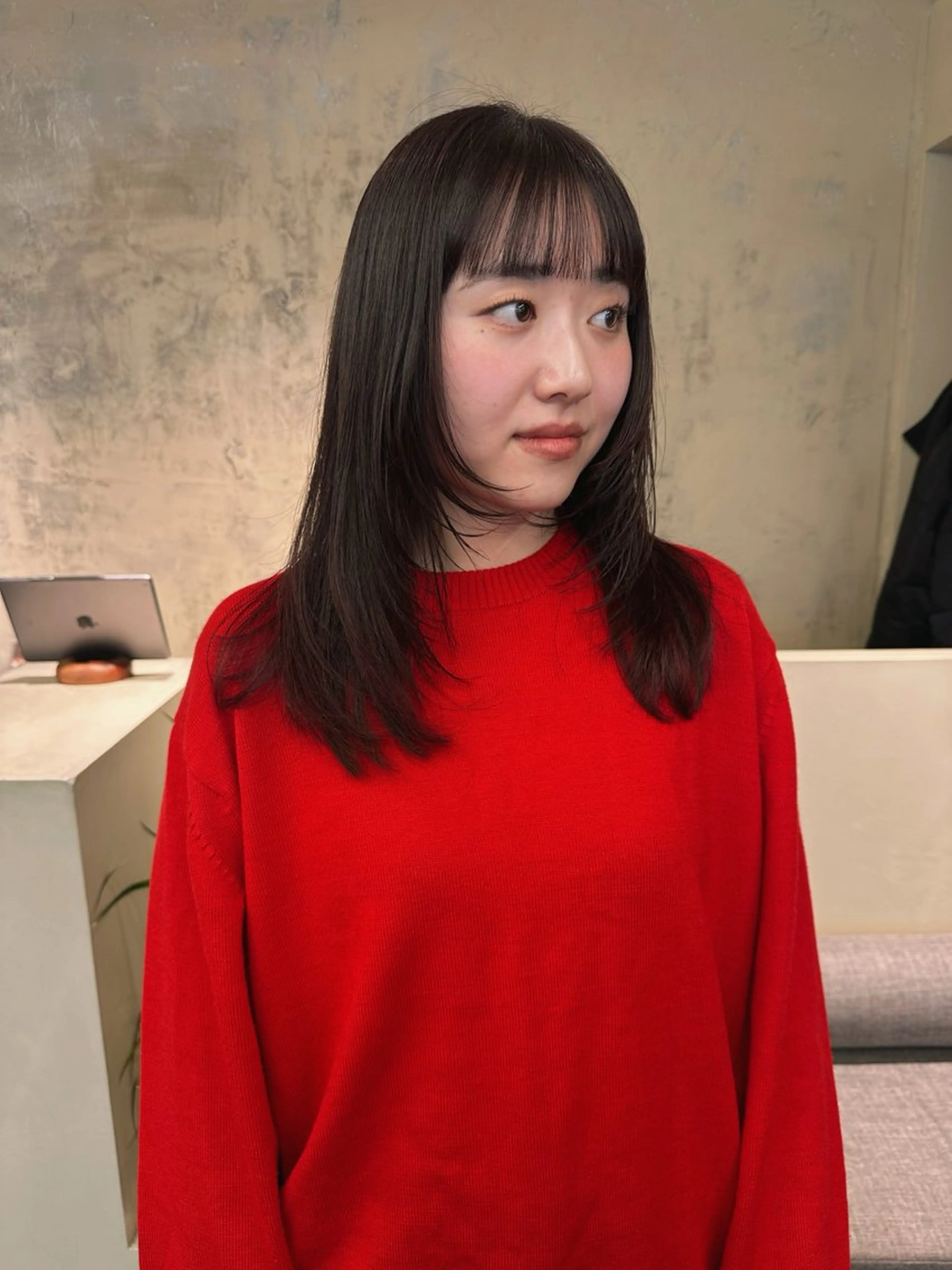 セミロング カラー レイヤーカット カット ヘアカラー yupi🐈‍⬛ レイヤー/パーマのヘアスタイル