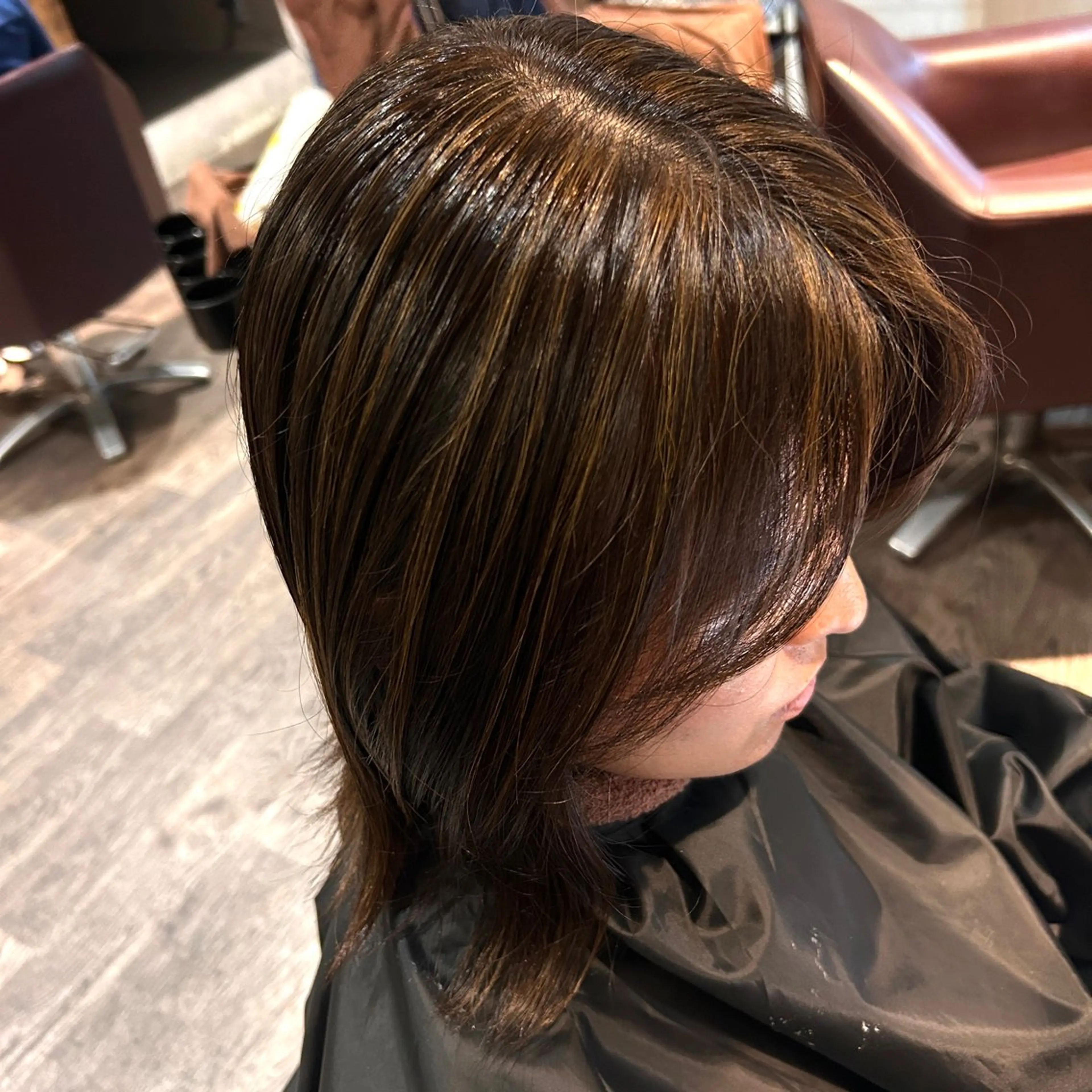 ミディアム カラー ブリーチ/アレンジ/ 19歳/新宿/アリルのヘアスタイル