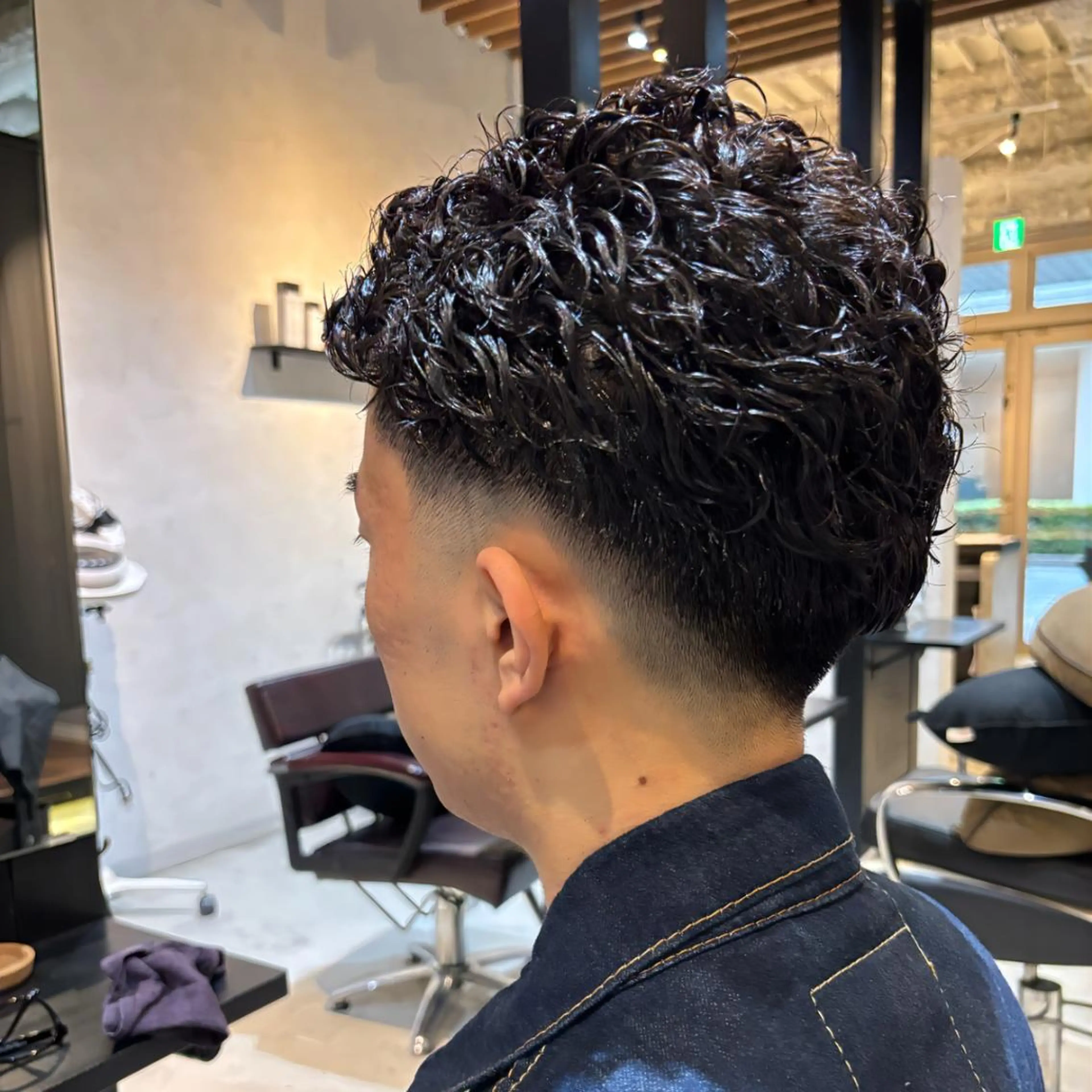 ショート カット パーマ ONE.STOP. LABO/メンズのヘアスタイル