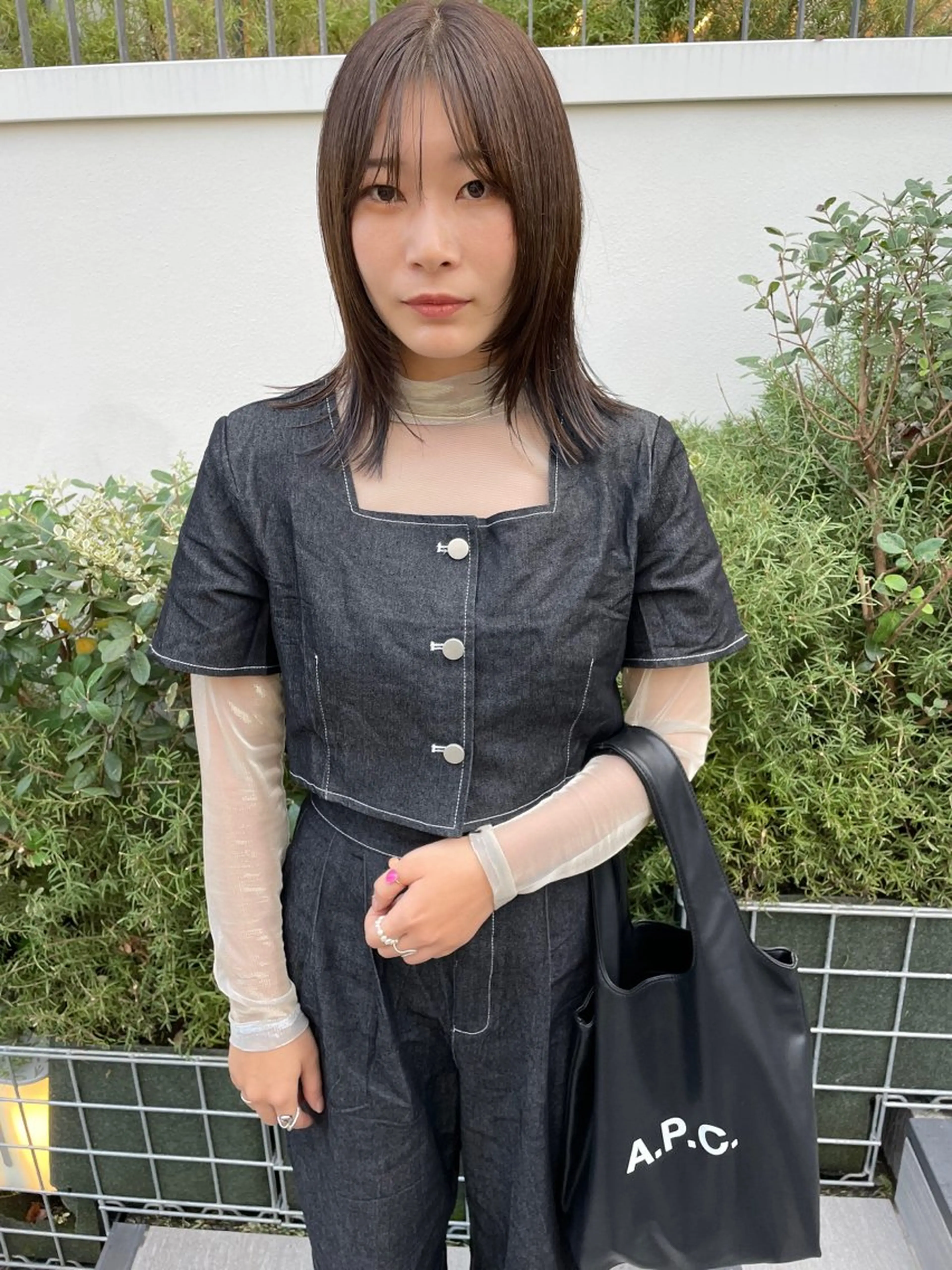 セミロング カラー カット ヘアカラー iet.所属・ウルフ/ボブ/耳ツボ ジュエリー◎ricoのヘアスタイル