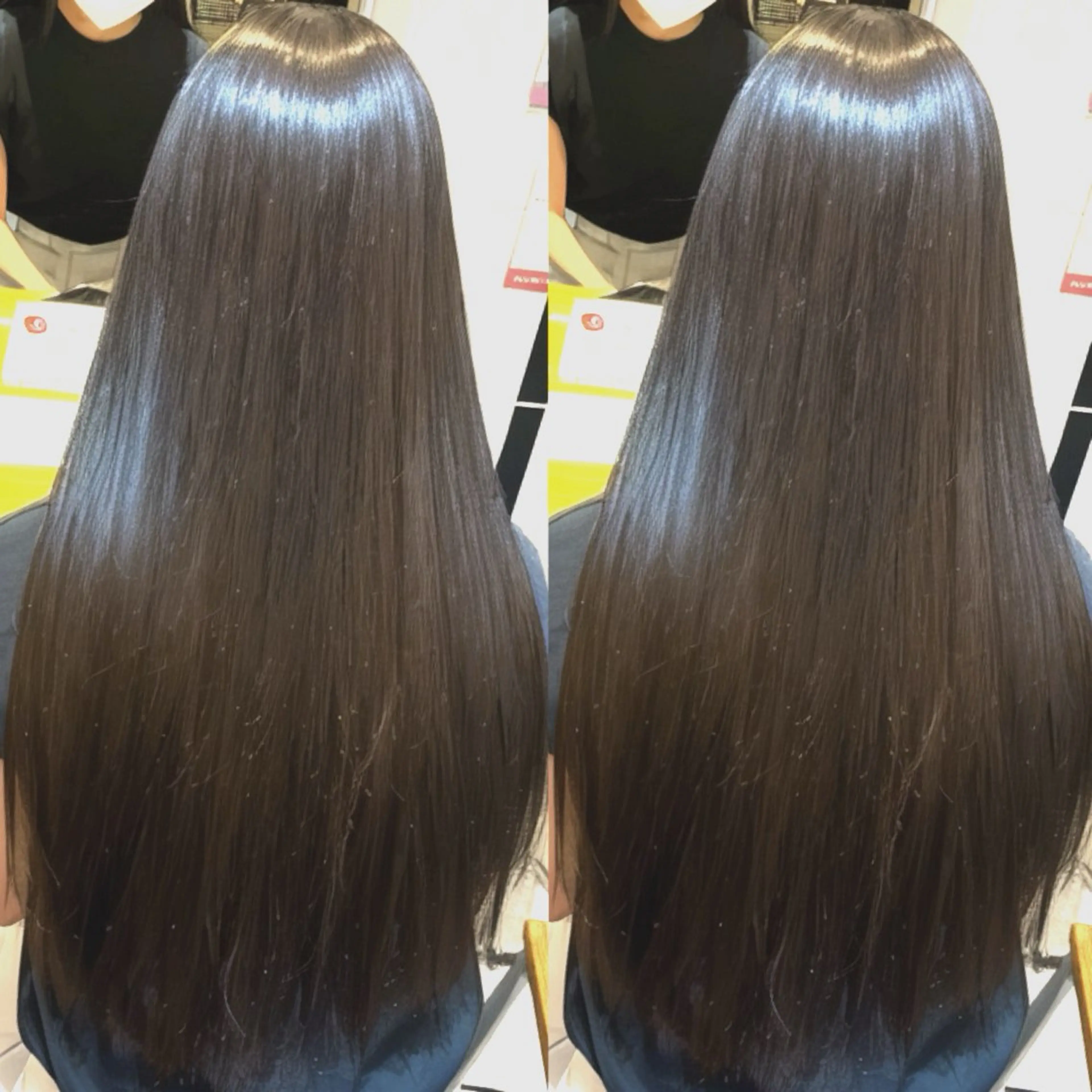 ロング カラー 髪質改善 ロング 縮毛矯正 トリートメント カット 縮毛矯正 トリートメント ラフィスヘアードープ所属・👑髪質改善wカラー /ハイトーン/アユカのヘアスタイル