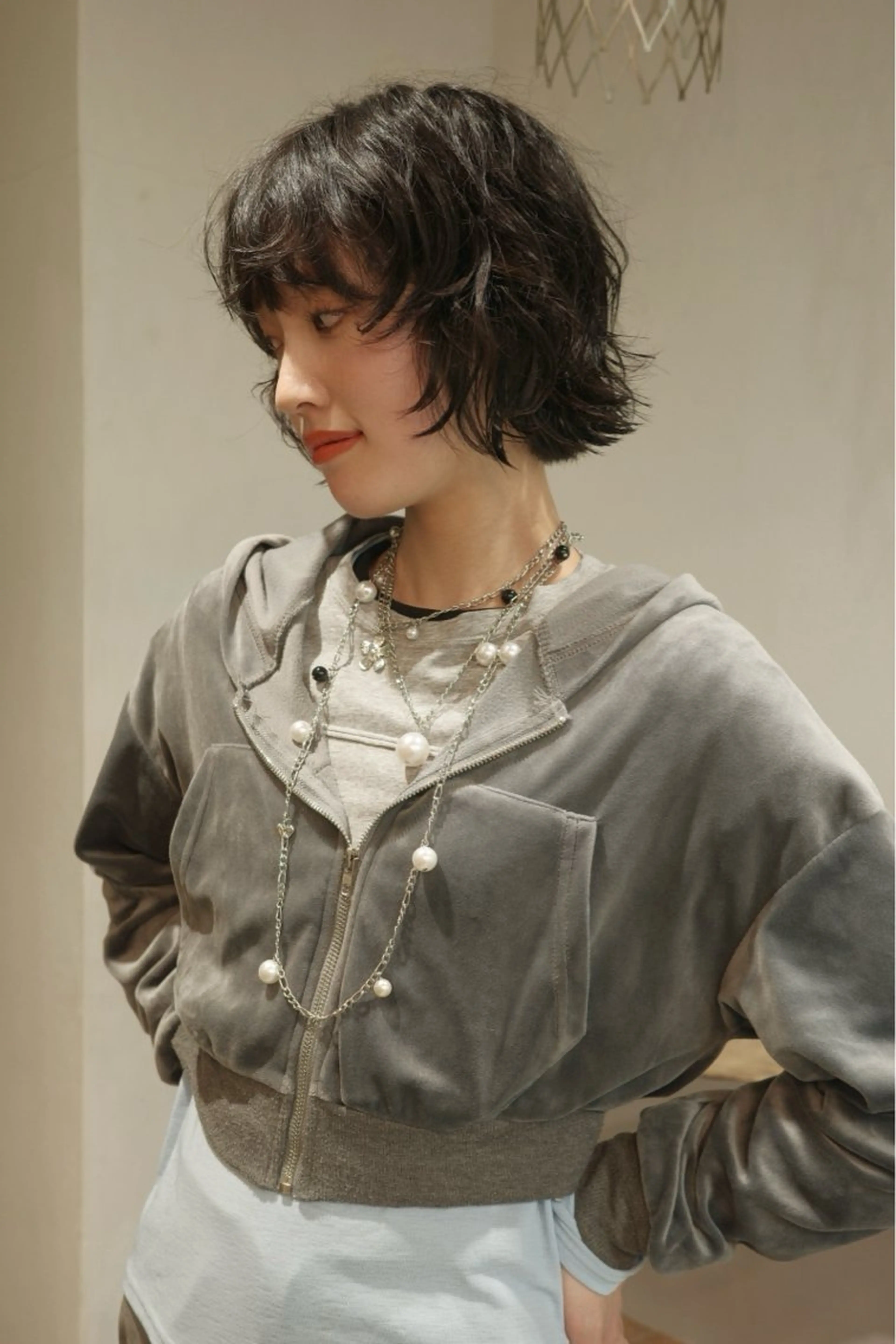 ショート パーマ ボブ hemm hemm所属・ボブパーマ 岩波ゆいのヘアスタイル