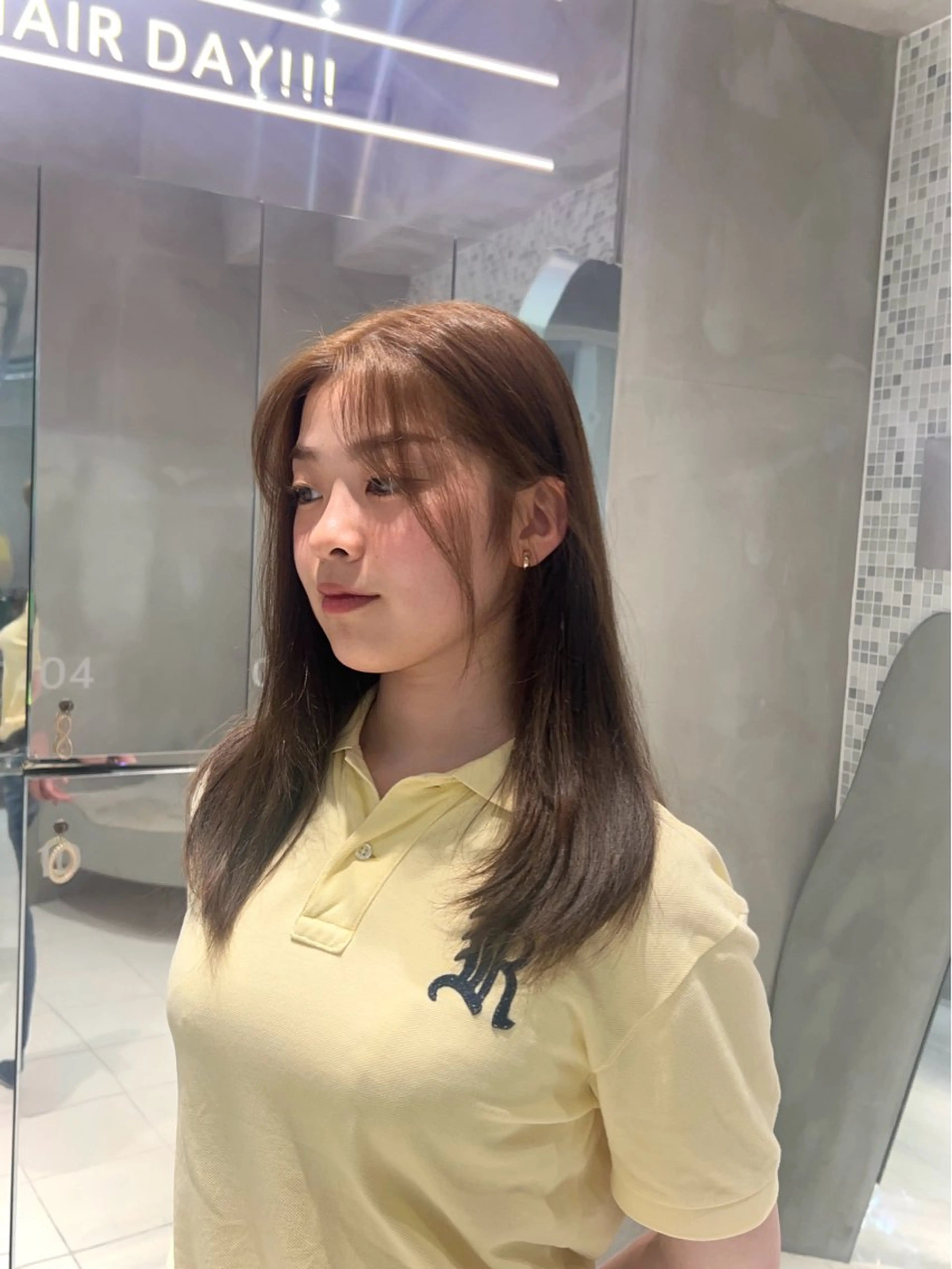 カラー アッシュ ヘアカラー ハイトーン/くすみ カラー seina★のヘアスタイル