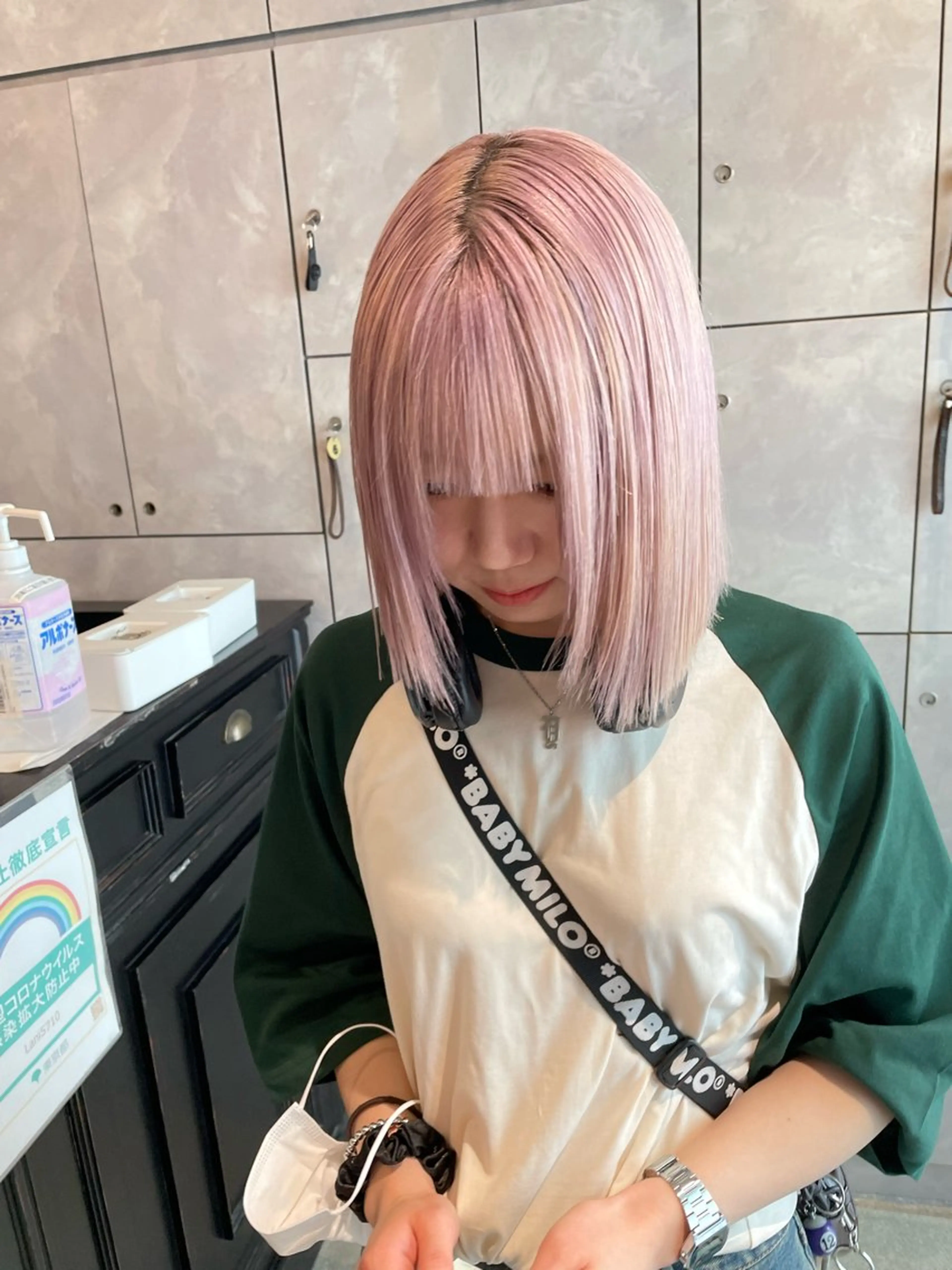 ミディアム カラー カット ヘアカラー トリートメント ヘアセット 💜ハイトーン💛 マジカルかいちゃんのヘアスタイル