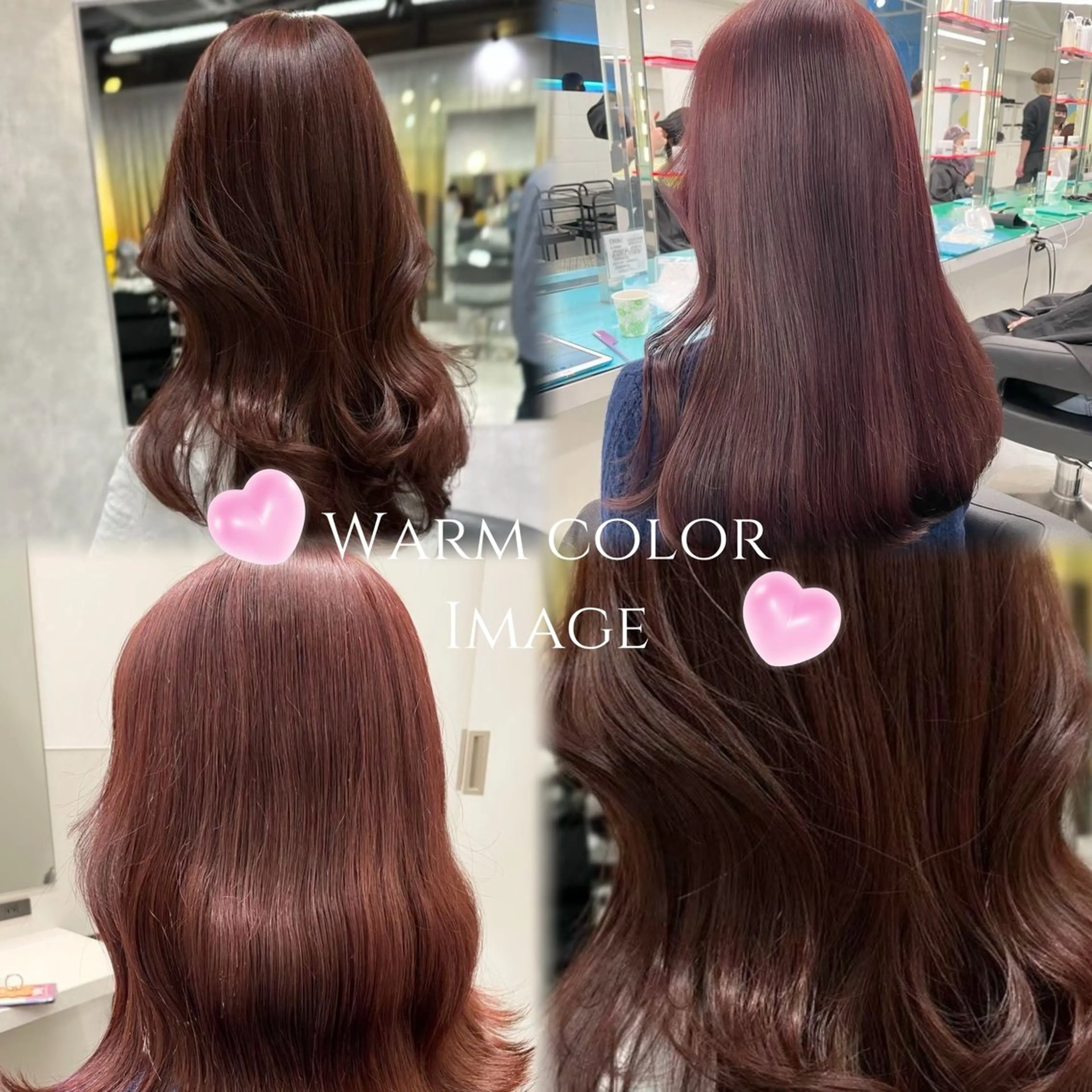 カラー ブラウンカラー 透明感カラー 韓国風カラー レッドカラー 🤍タンバルモリ/ ボブ🤍Hitohaのヘアスタイル