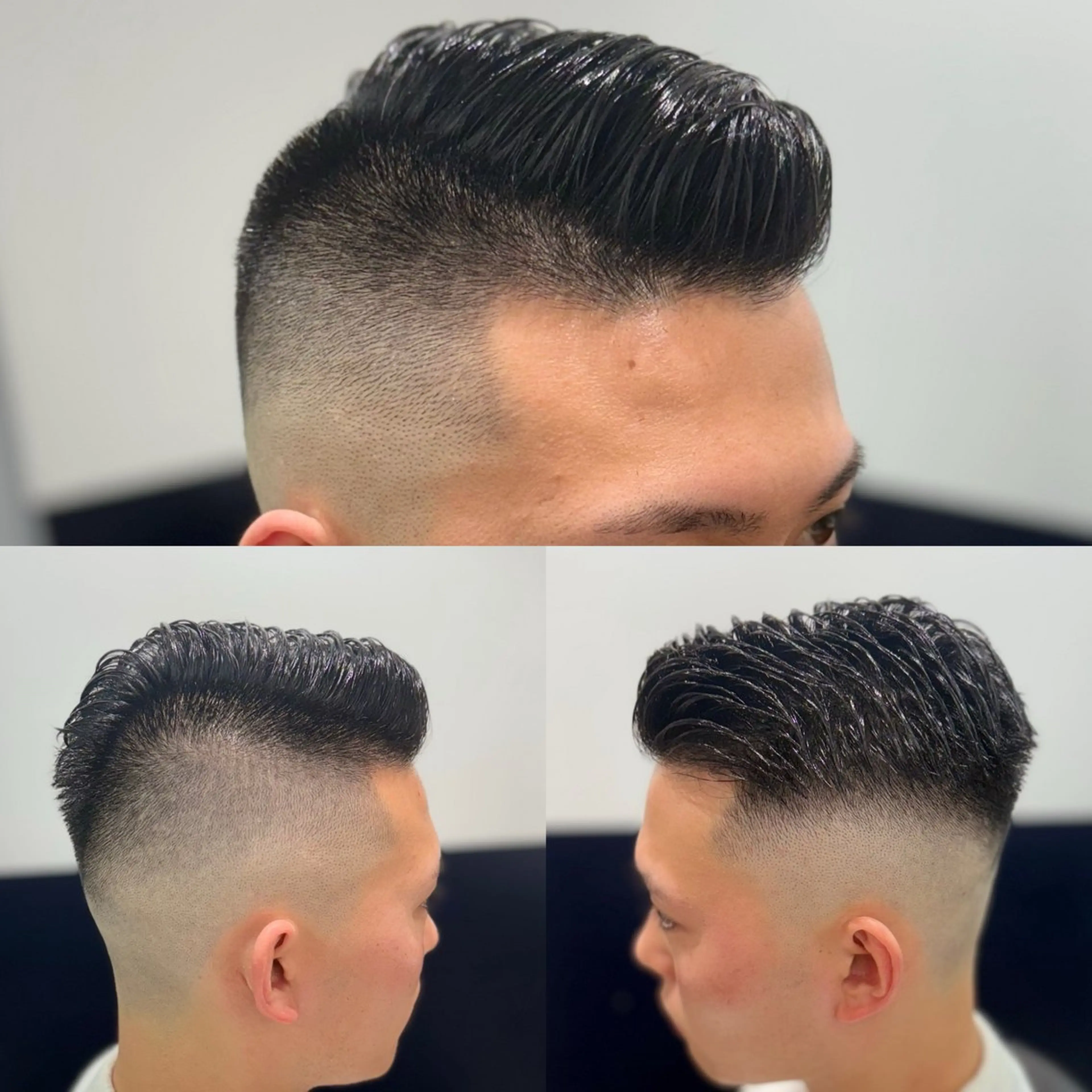 ショート メンズ カット メンズカットフェード パーマ/前山竜貴のヘアスタイル