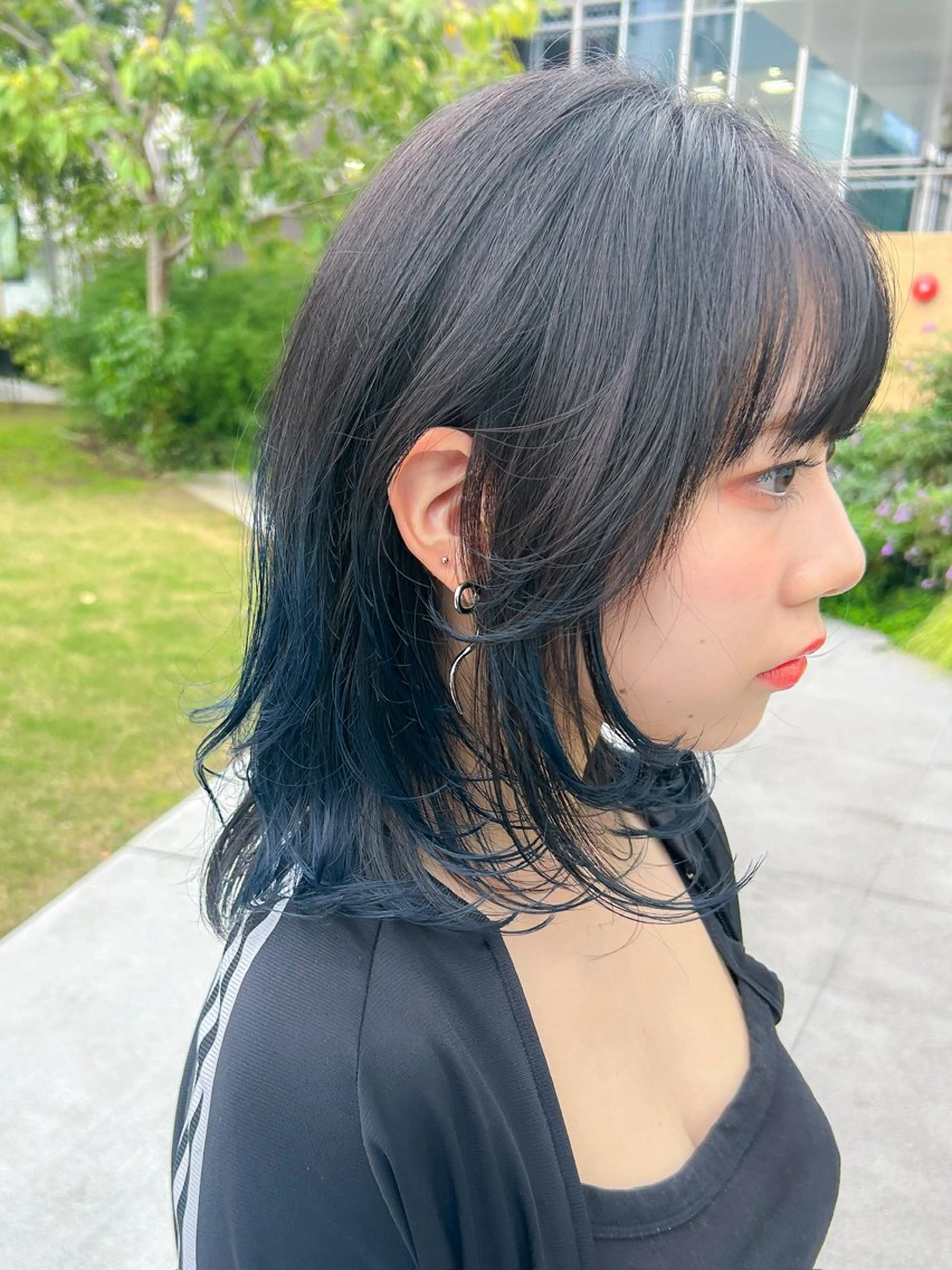 セミロング カラー 顔まわりレイヤー 顔周りカット レイヤーカット 似合わせカット 顔周りレイヤー/ボブ 銀座✨中野まさひろのヘアスタイル