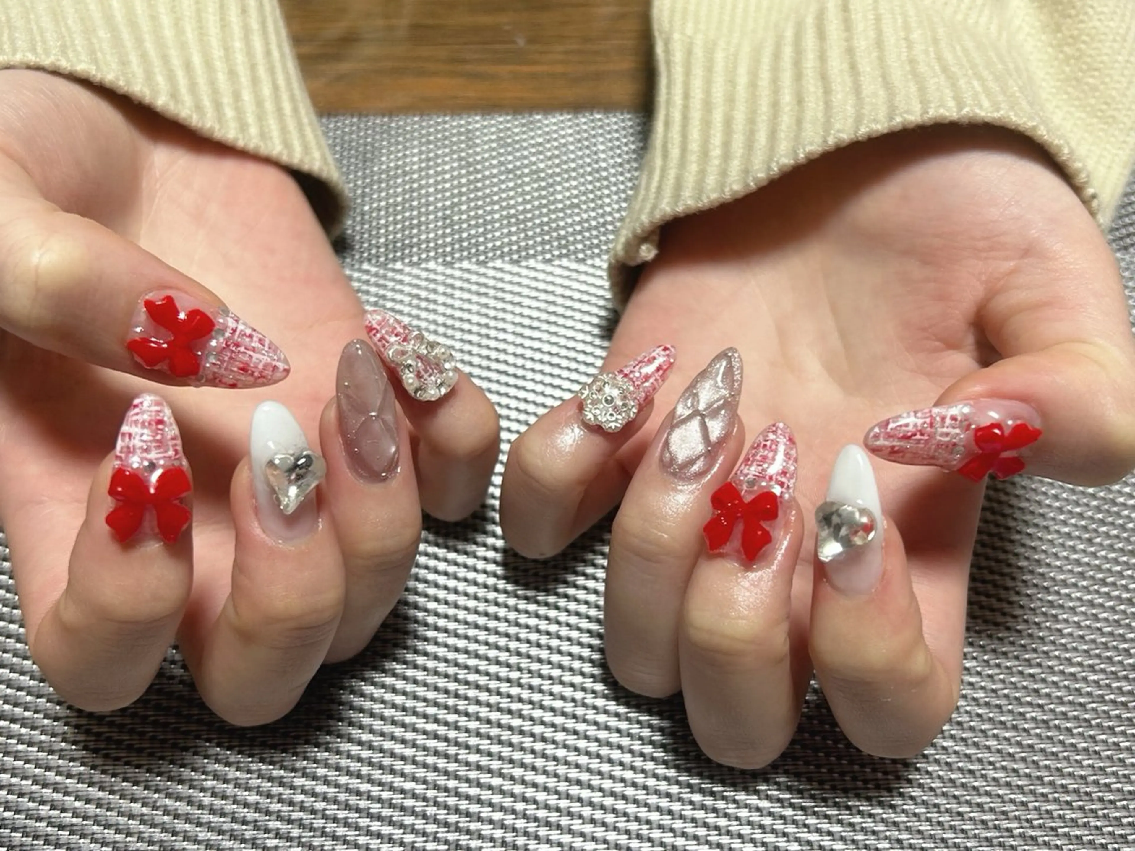 ネイル 冬ネイル ハンドネイル i nailのネイルデザイン
