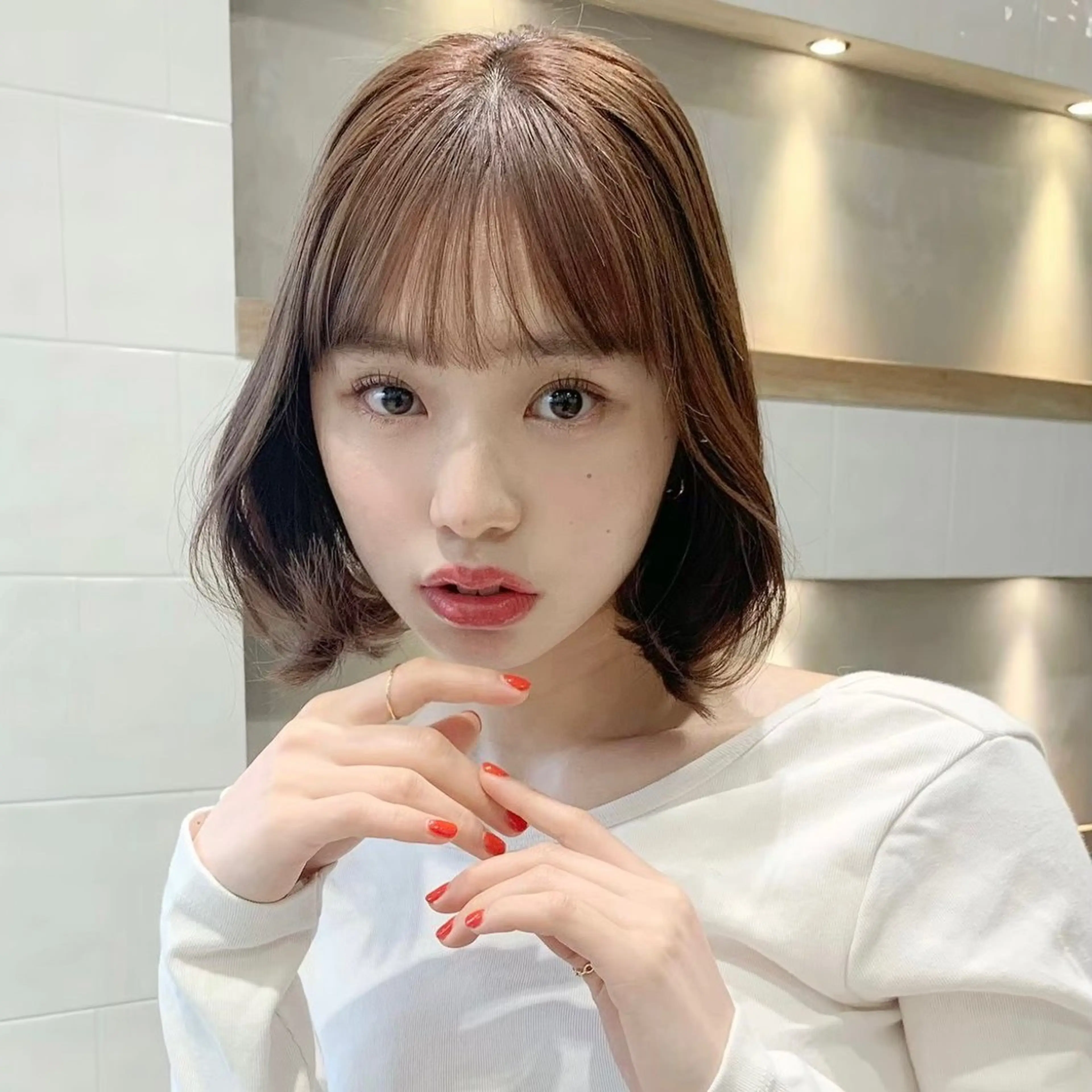 ミディアム カラー 🖤韓国艶髪 RINA🖤のヘアスタイル