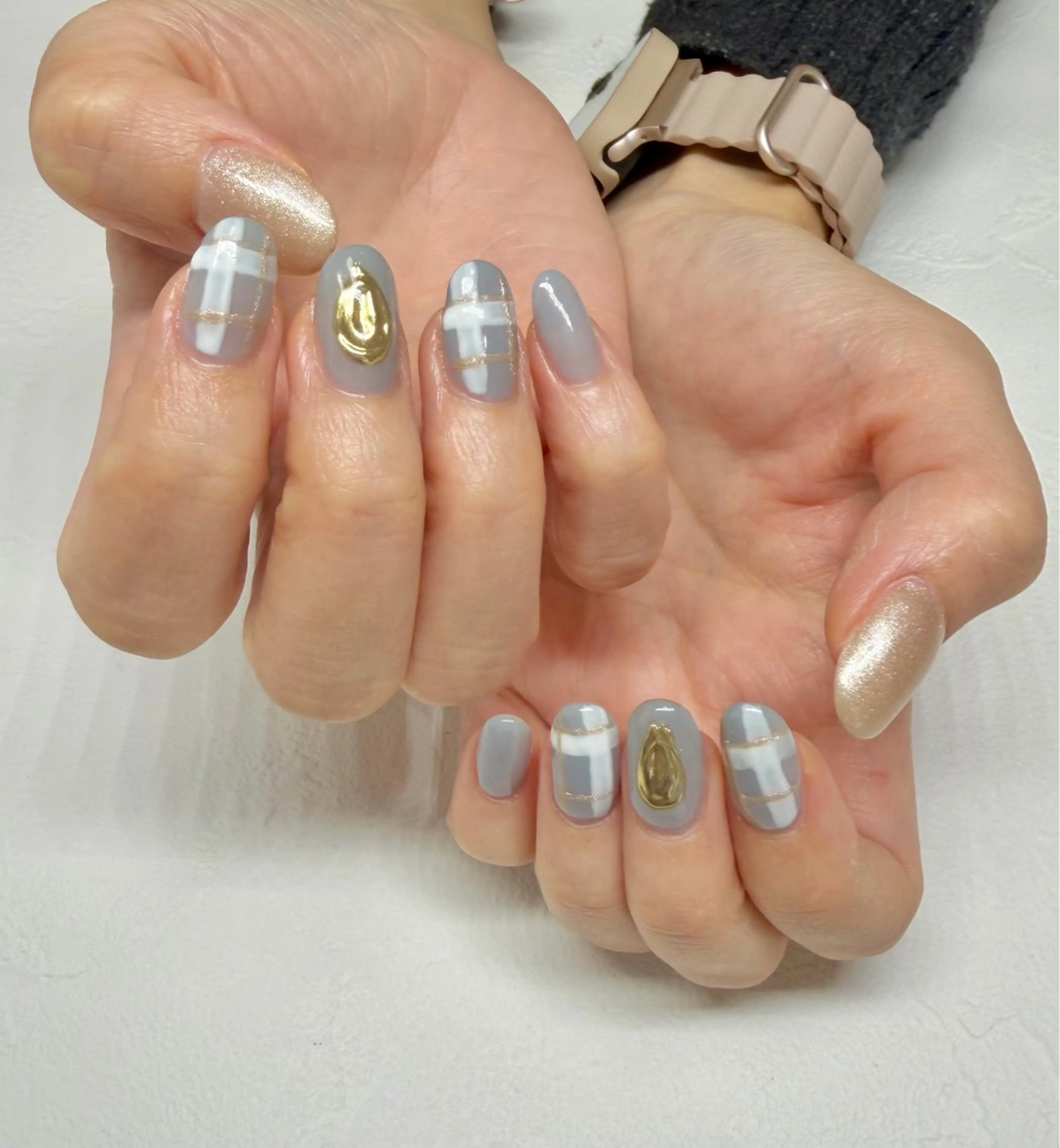 ネイル ミラーネイル ハンドネイル nail salon Linoのネイルデザイン