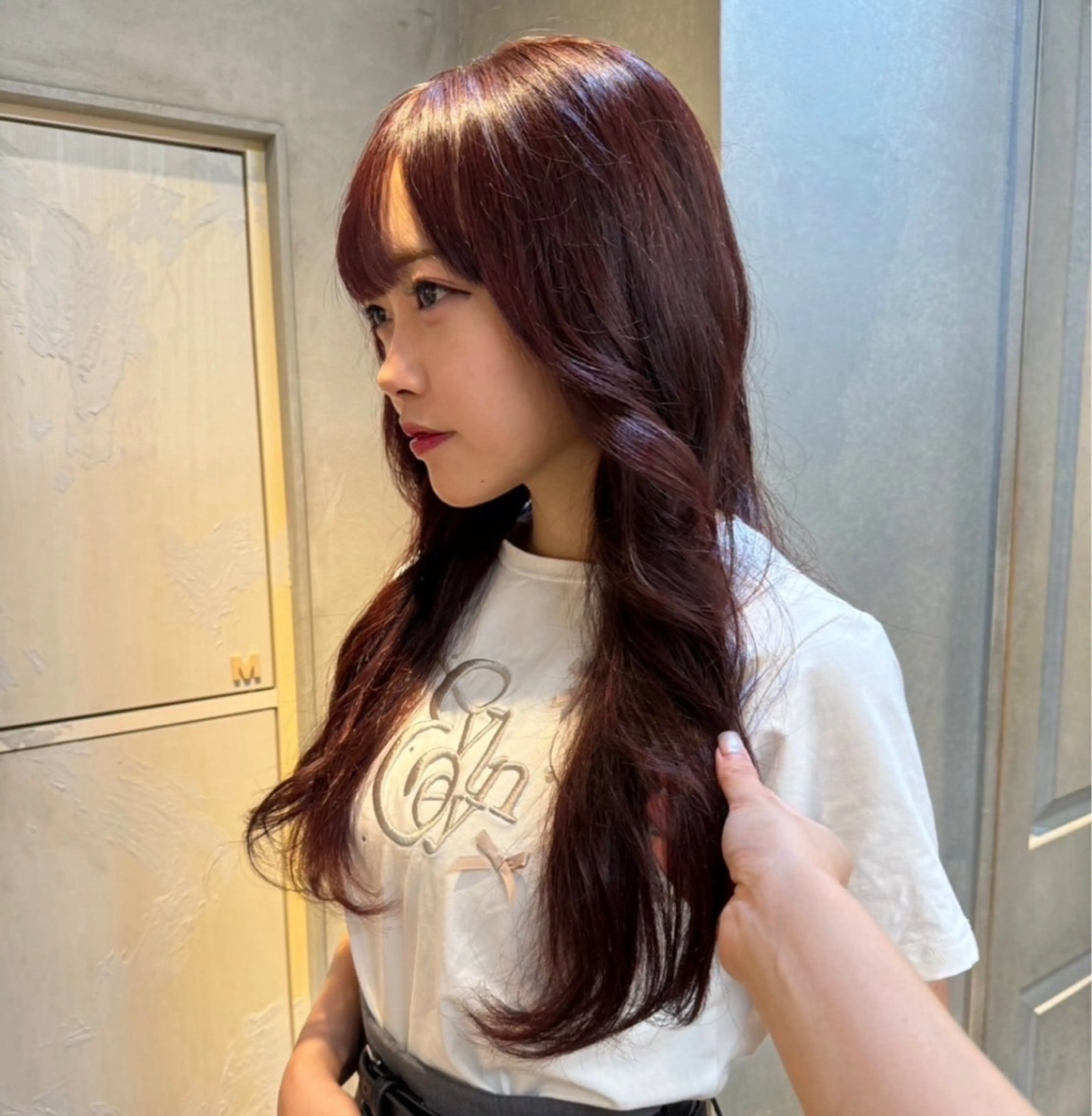 ロング カラー ピンクカラー ヘアカラー 透明感カラー ☆akoのヘアスタイル