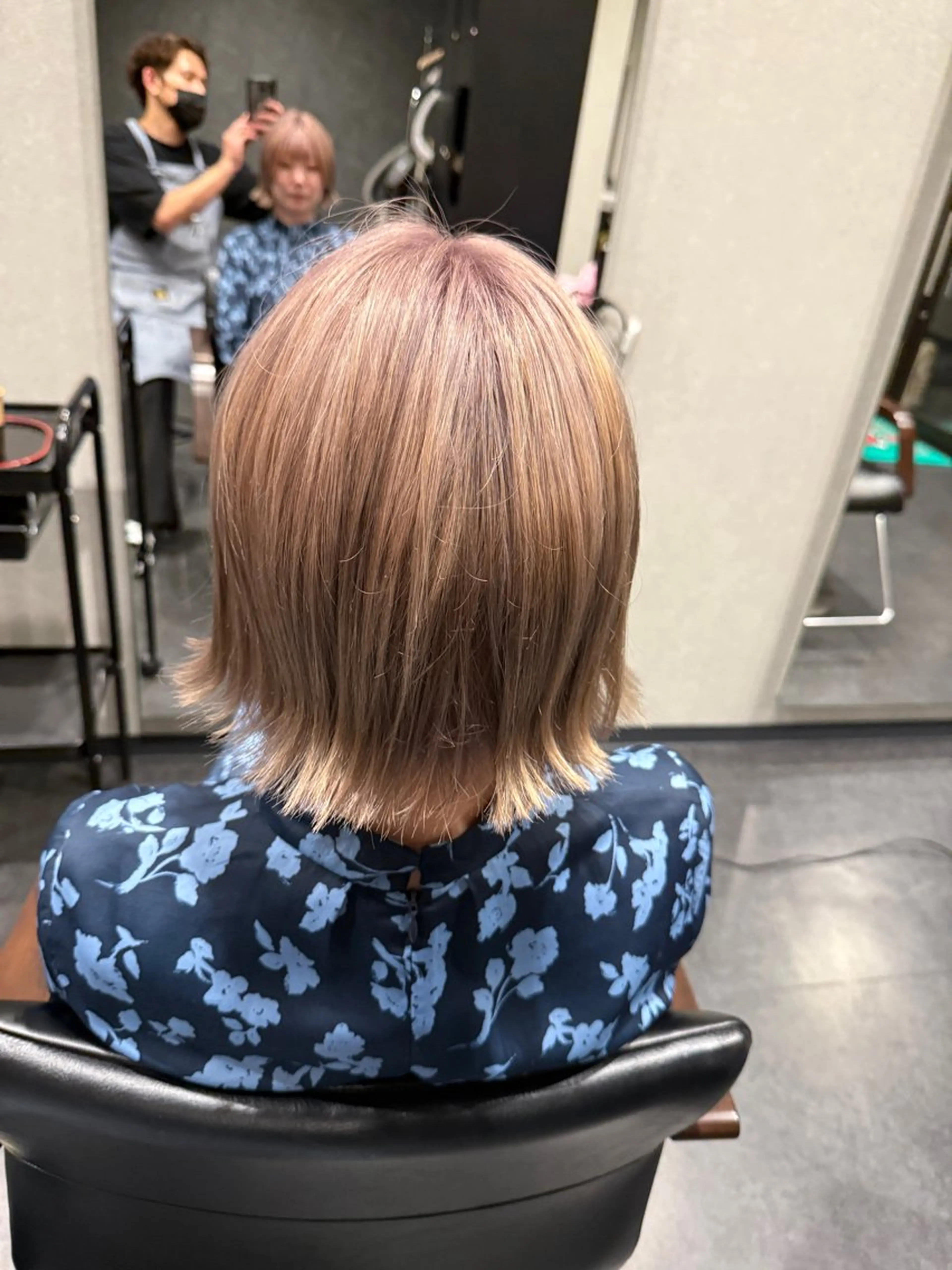 ミディアム 髪質改善⚡️カラー 🍀武久 誠🍀のヘアスタイル