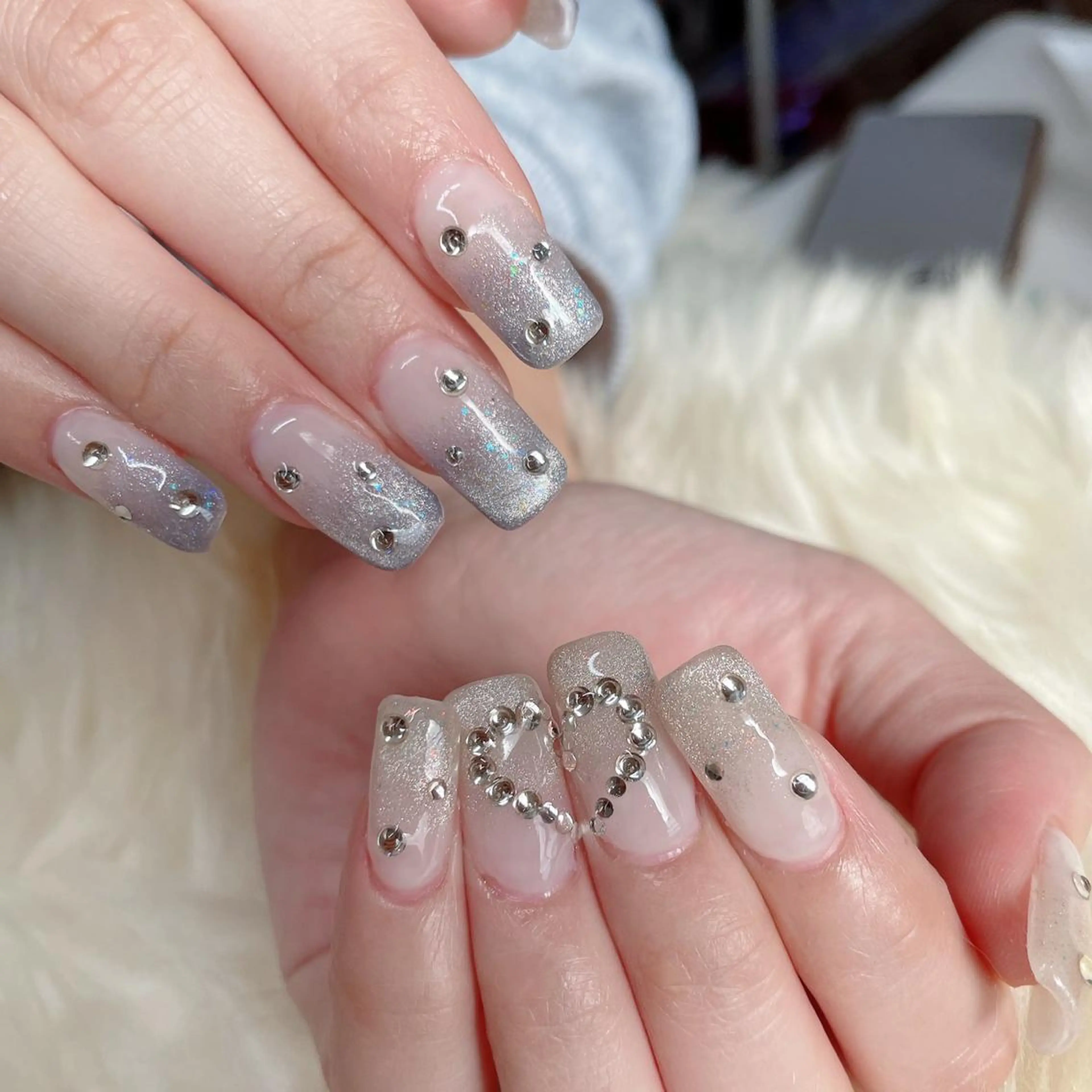 ロング ハンドネイル ハンドケア 💜MIYA nail川崎店のネイルデザイン