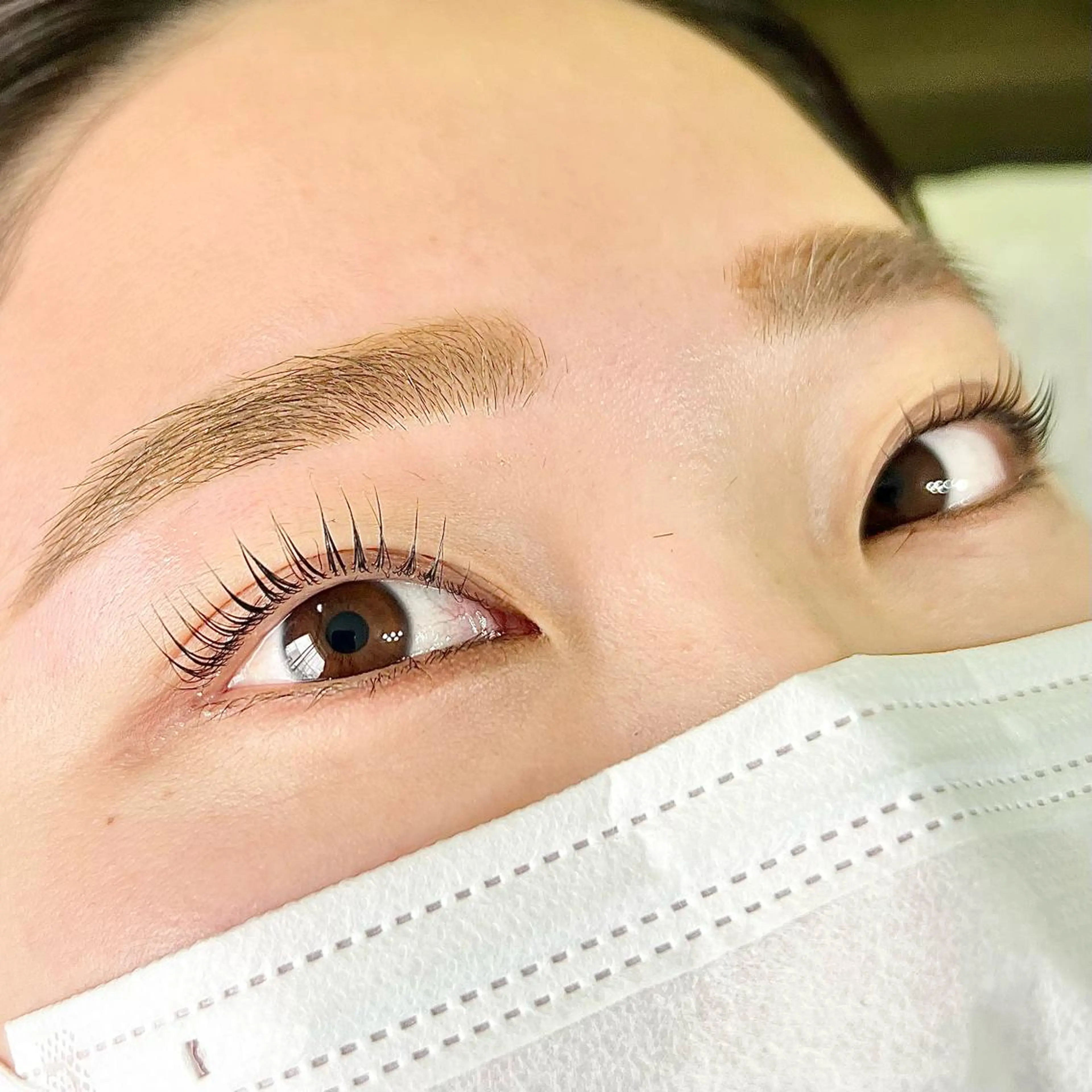 マツエク・マツパ アイブロウ パリジェンヌラッシュリフト まつげパーマ 一重×まつ毛パーマ マツパ LA PERLE所属・LA PERLEのマツエク・マツパデザイン