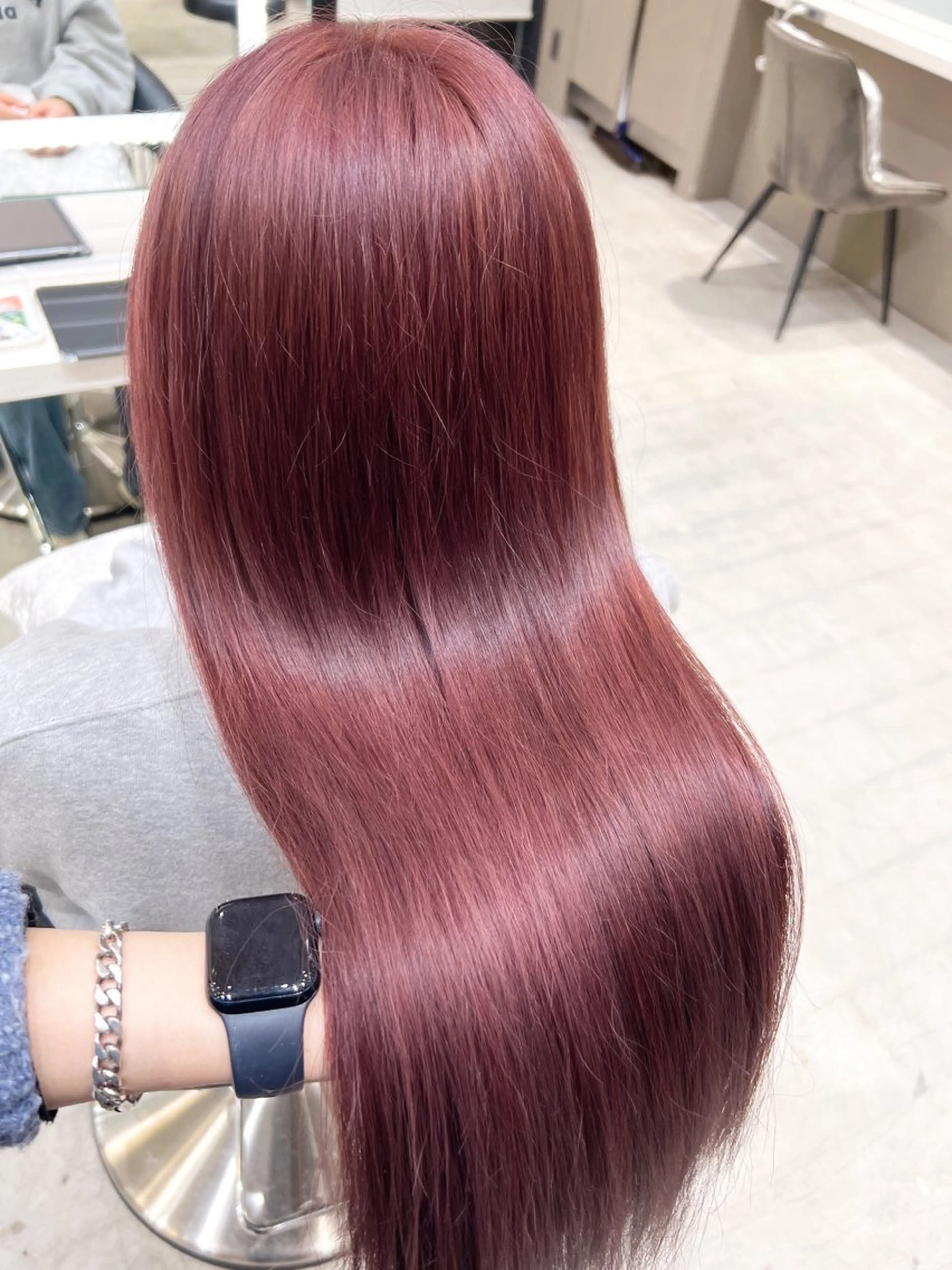 ロング カラー ブリーチ ラベンダーカラー ピンクカラー ピンクラベンダー ヘアカラー トリートメント 💎似合わせカラー 💎石濱俊介のヘアスタイル