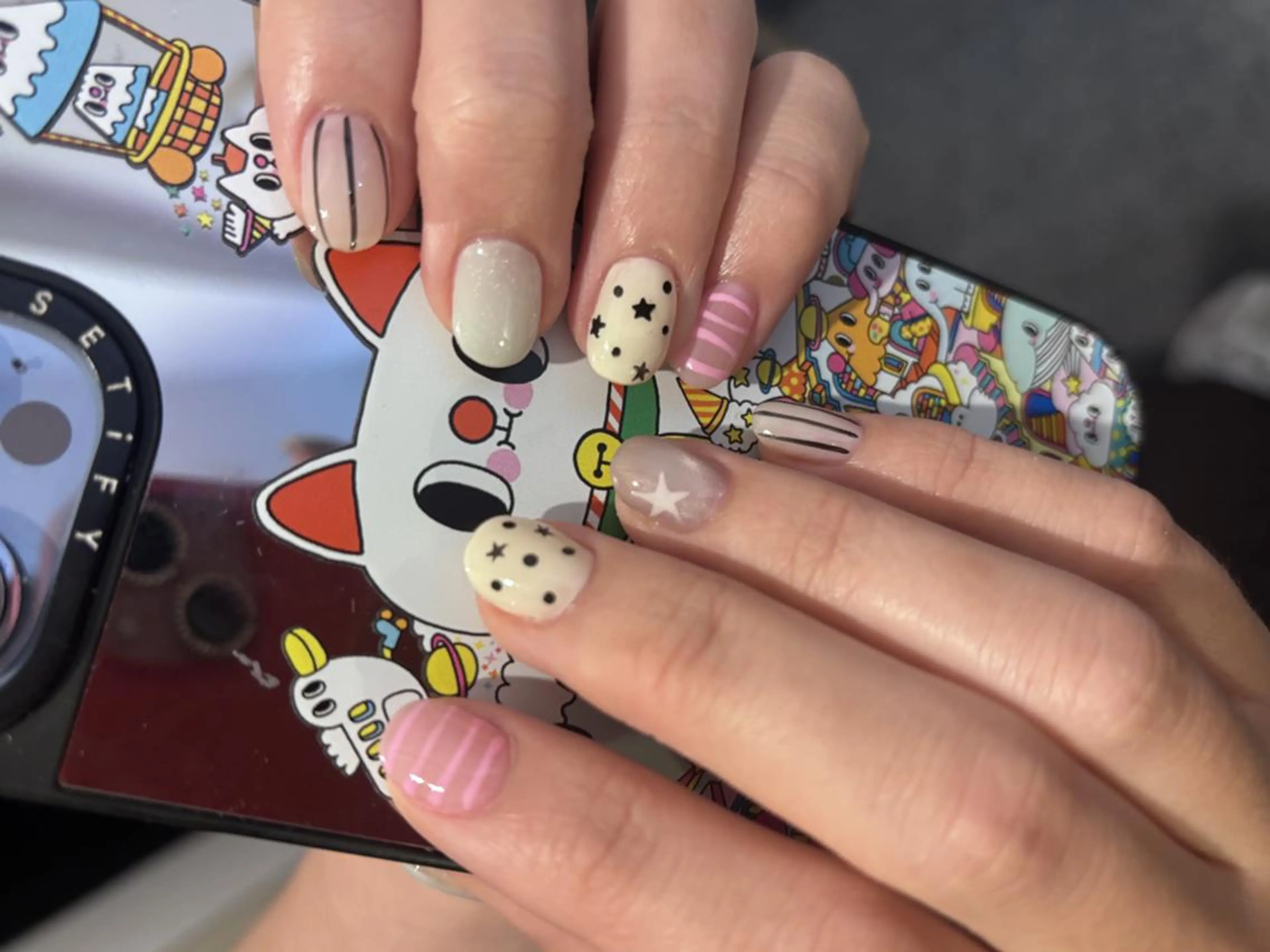 ネイル オーロラネイル 長さ出し フットネイル フレンチネイル ジェルネイル Mio💖Belle Nail Salonのネイルデザイン