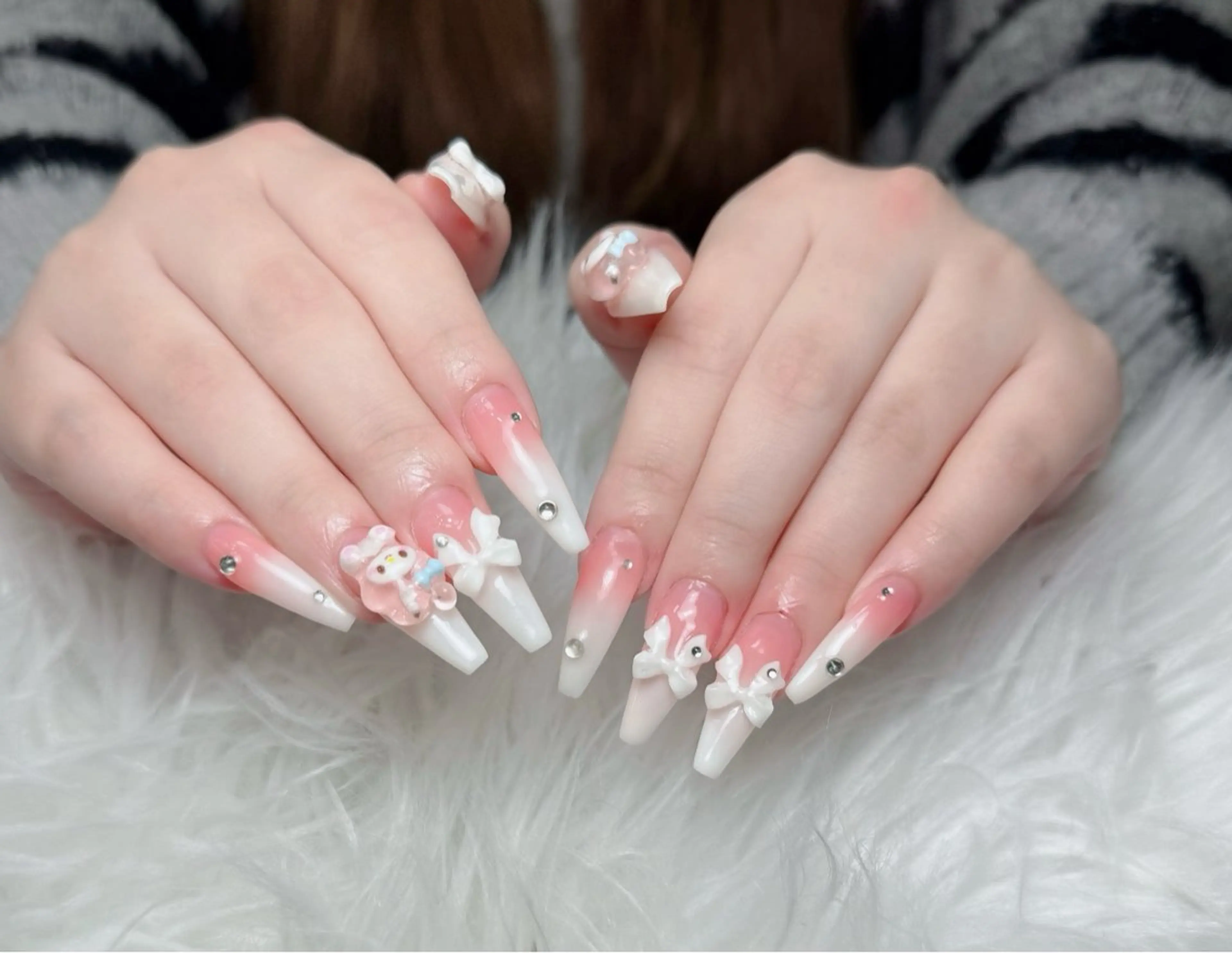 ネイル アートネイル 韓国ネイル 持ち込み ワンホンネイル ハンドネイル Lenie Nail Salonのネイルデザイン