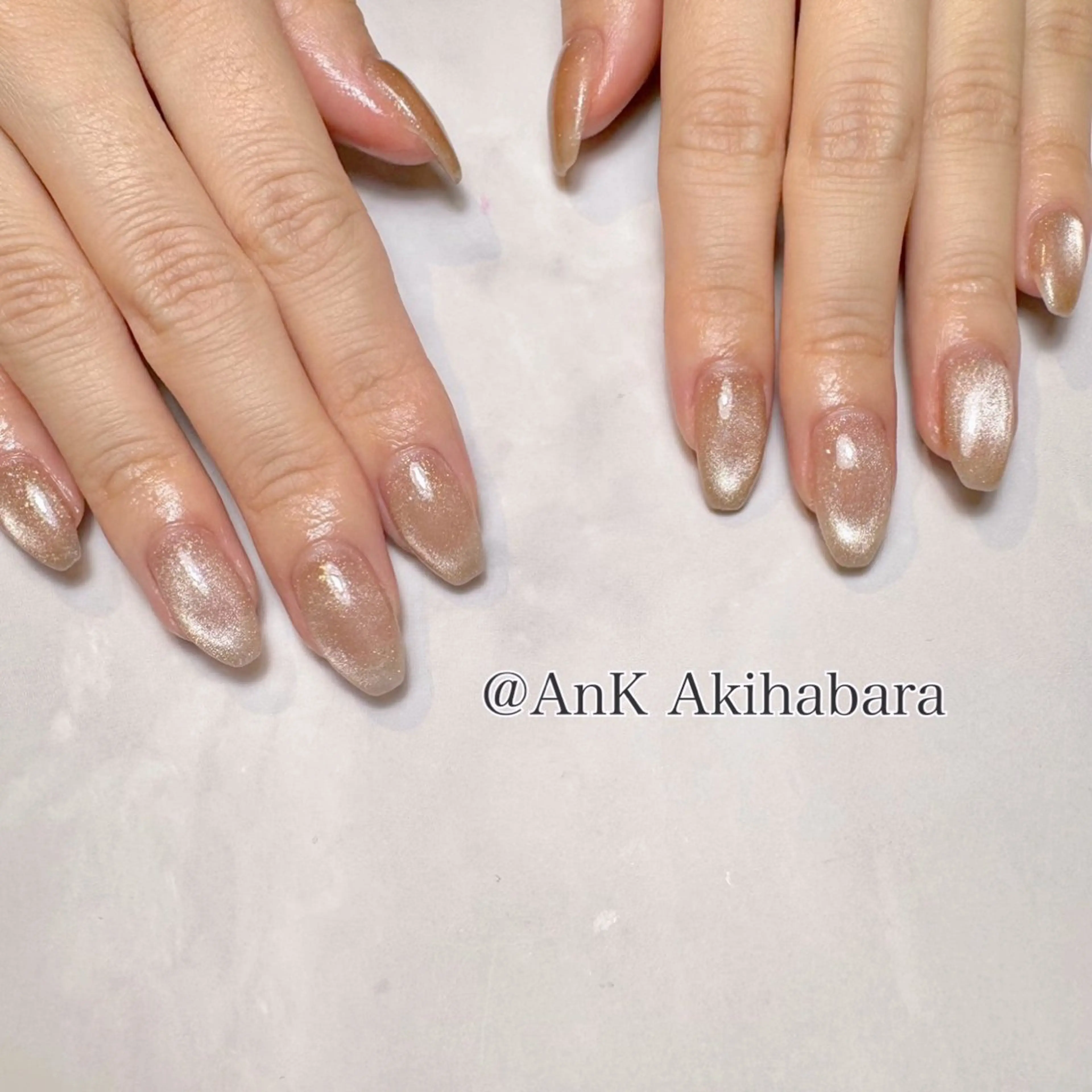 ネイル マグネットネイル ハンドネイル EYELASH&NAIL AnK所属・AnK秋葉原店🩵 Kanaのネイルデザイン