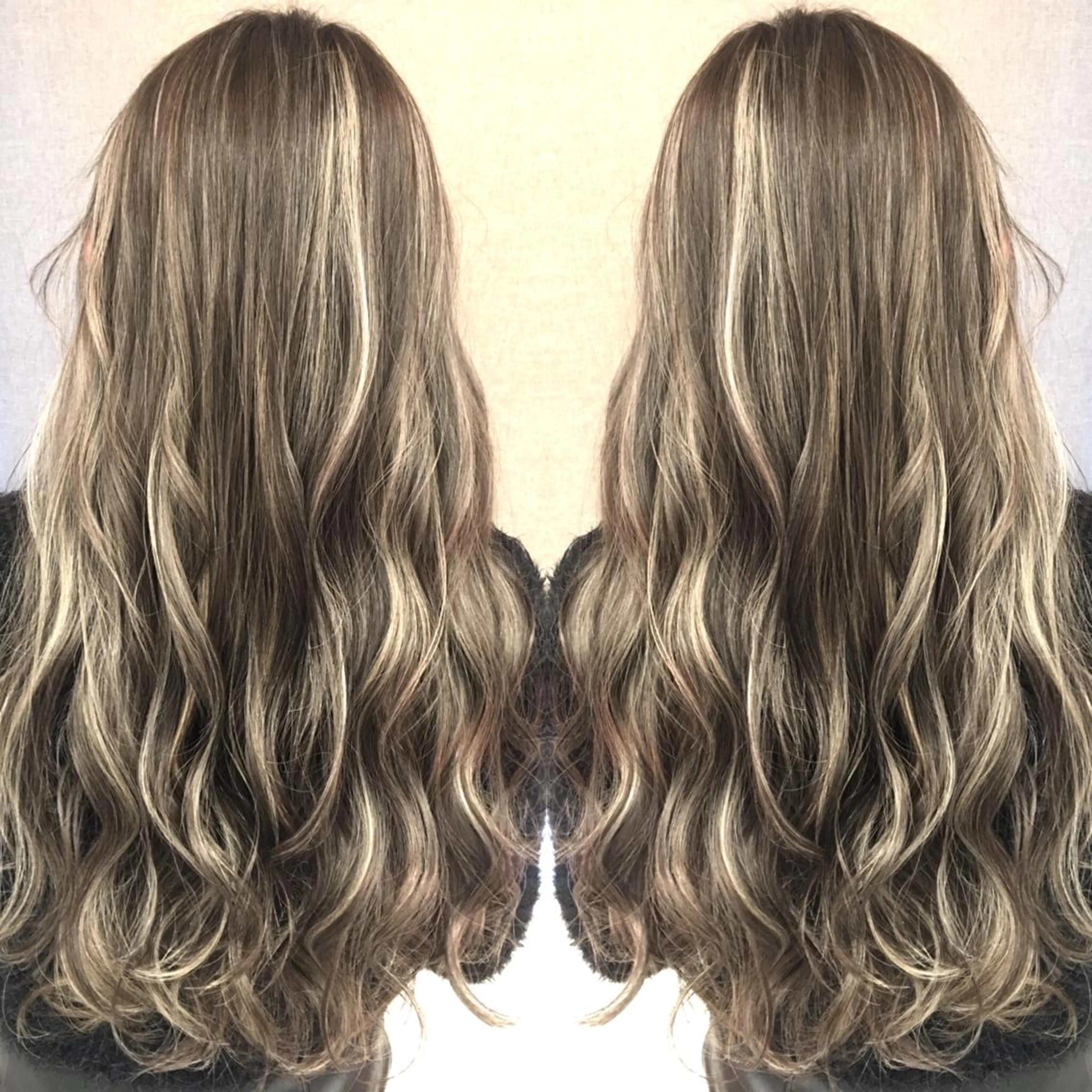 ロング カラー ベージュカラー ハイライトカラー 3Dハイライト ハイライト ヘアカラー トリートメント 井上 一平のヘアスタイル