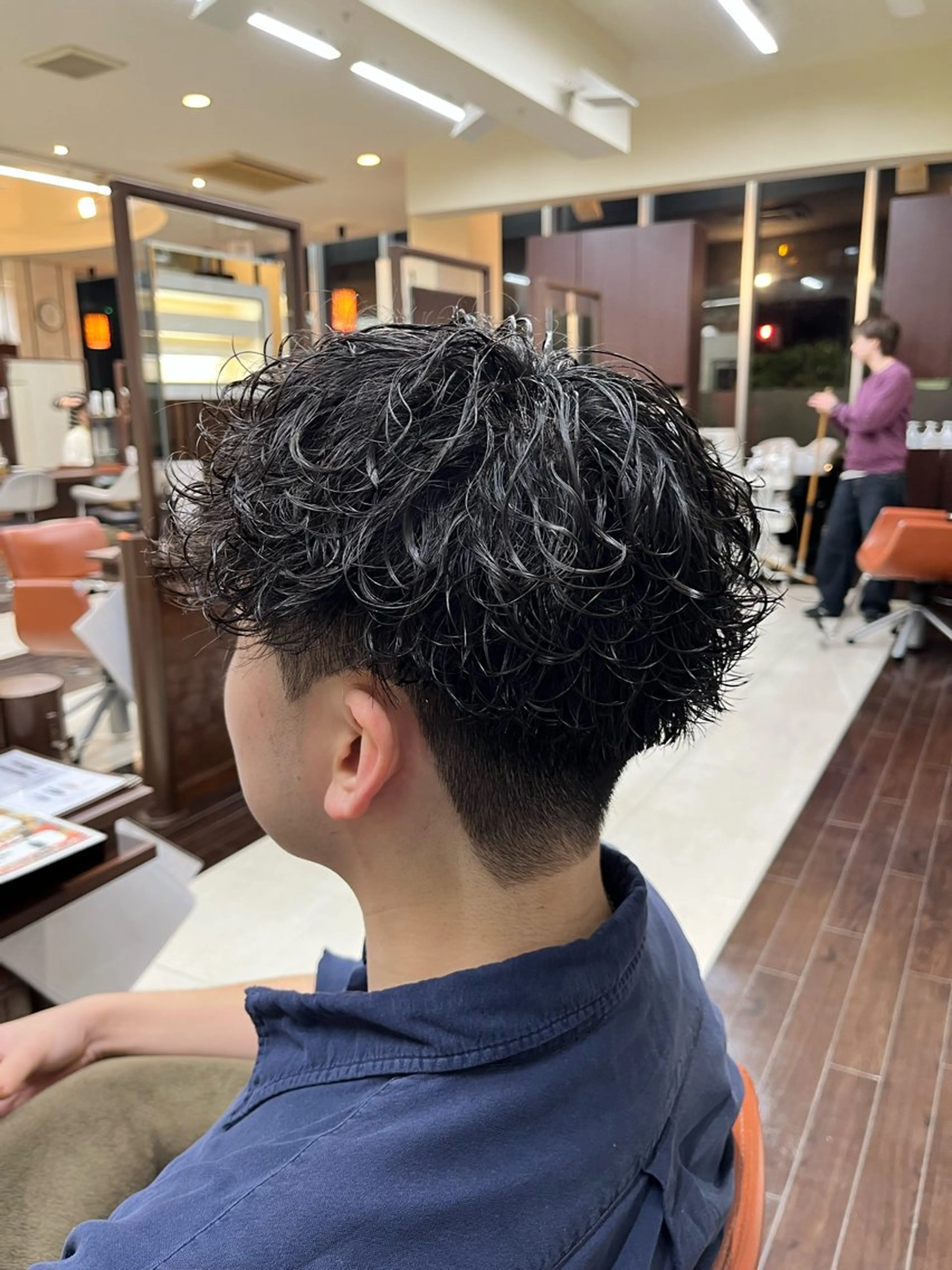 ショート パーマ メンズ メンズパーマ AROH  men's cut&men's perm 船橋店所属・🧊メンズ特化🧊 高木航希のヘアスタイル