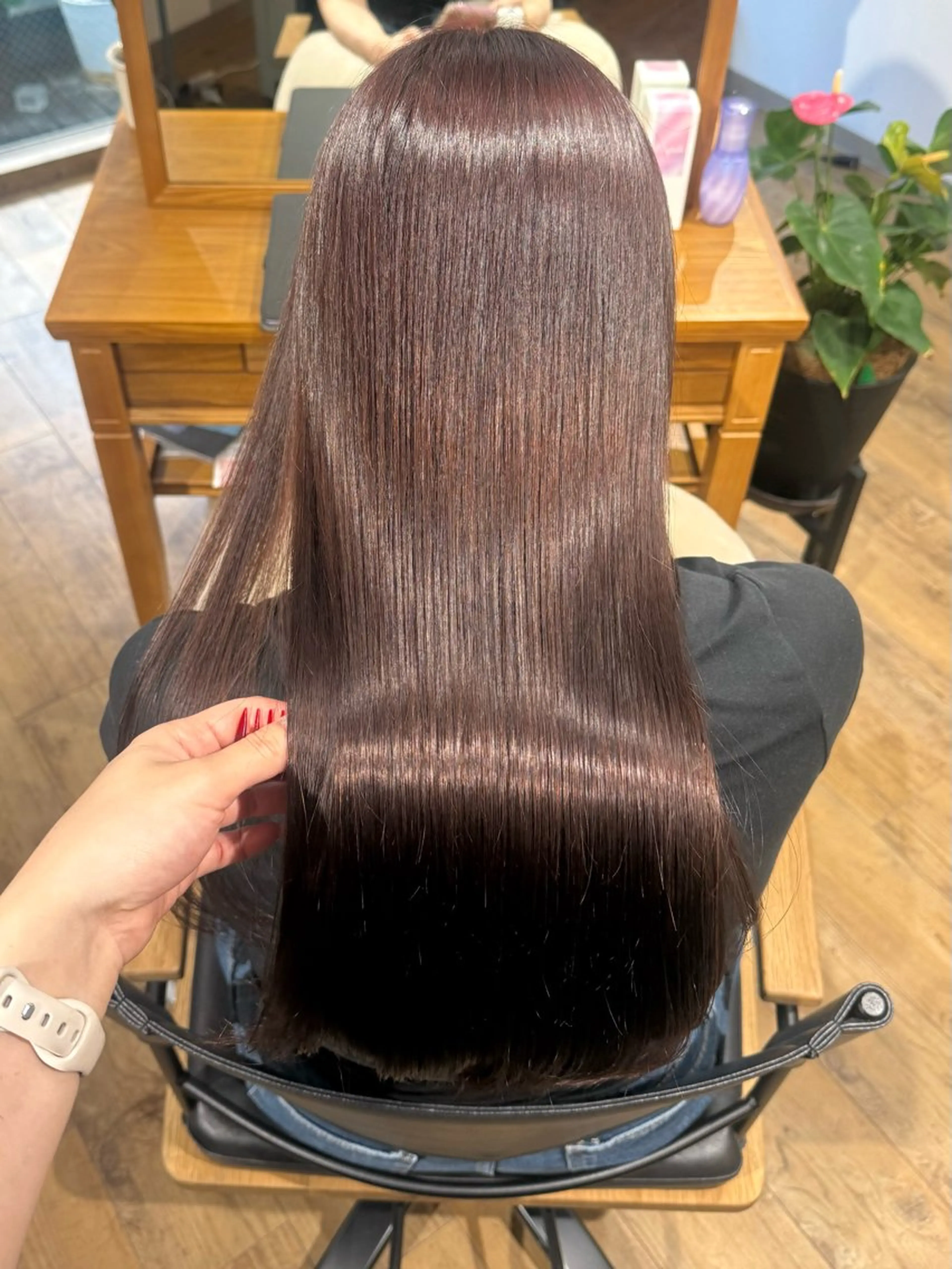 ロング カラー 髪質改善 トリートメント カット ヘアカラー トリートメント Riposo.所属・✨艶髪✨ 奈須晴香のヘアスタイル