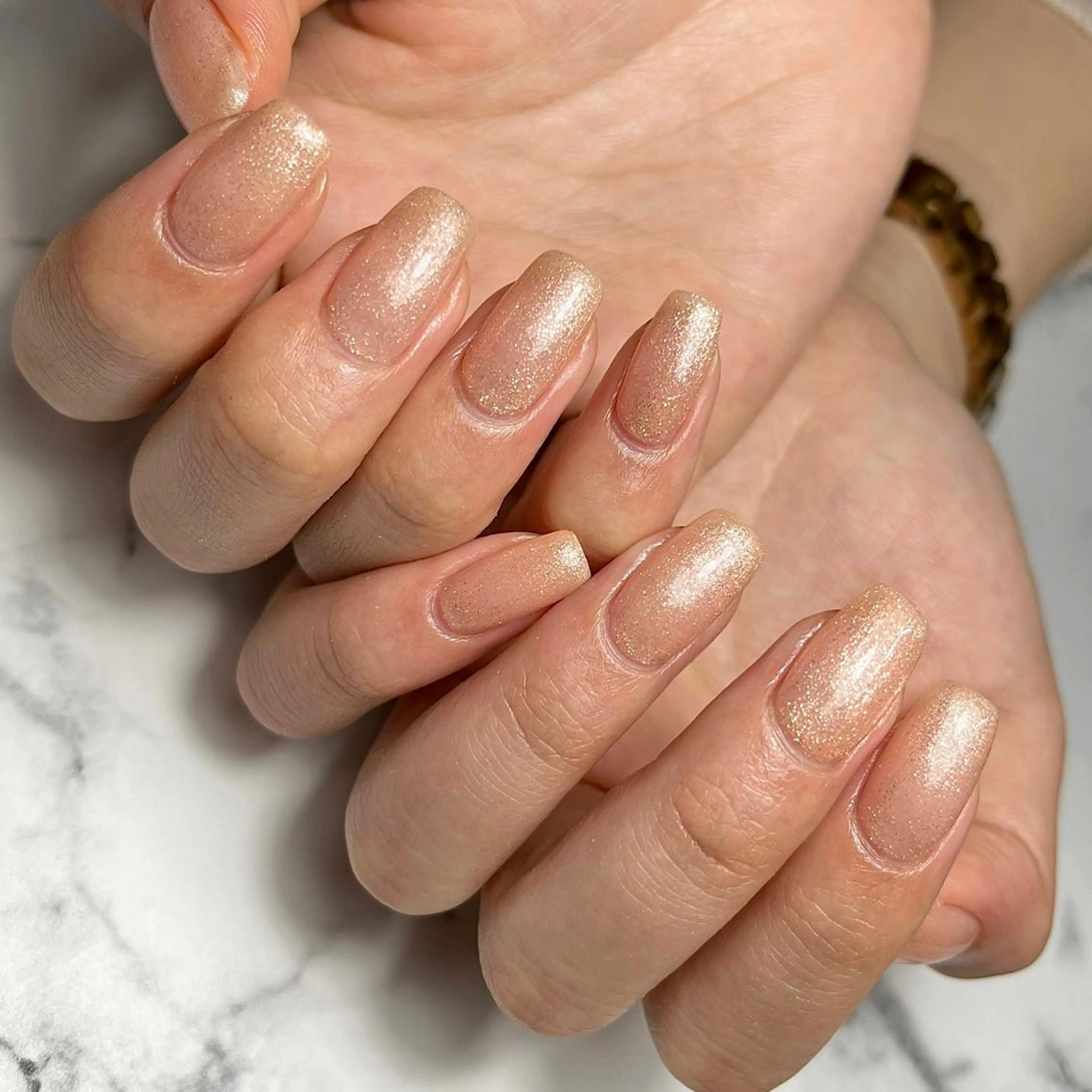 ネイル ジェルネイル ラメ(グリッター) 持ち込み オフィスネイル ワンカラーネイル ハンドネイル NAIL NOWのネイルデザイン