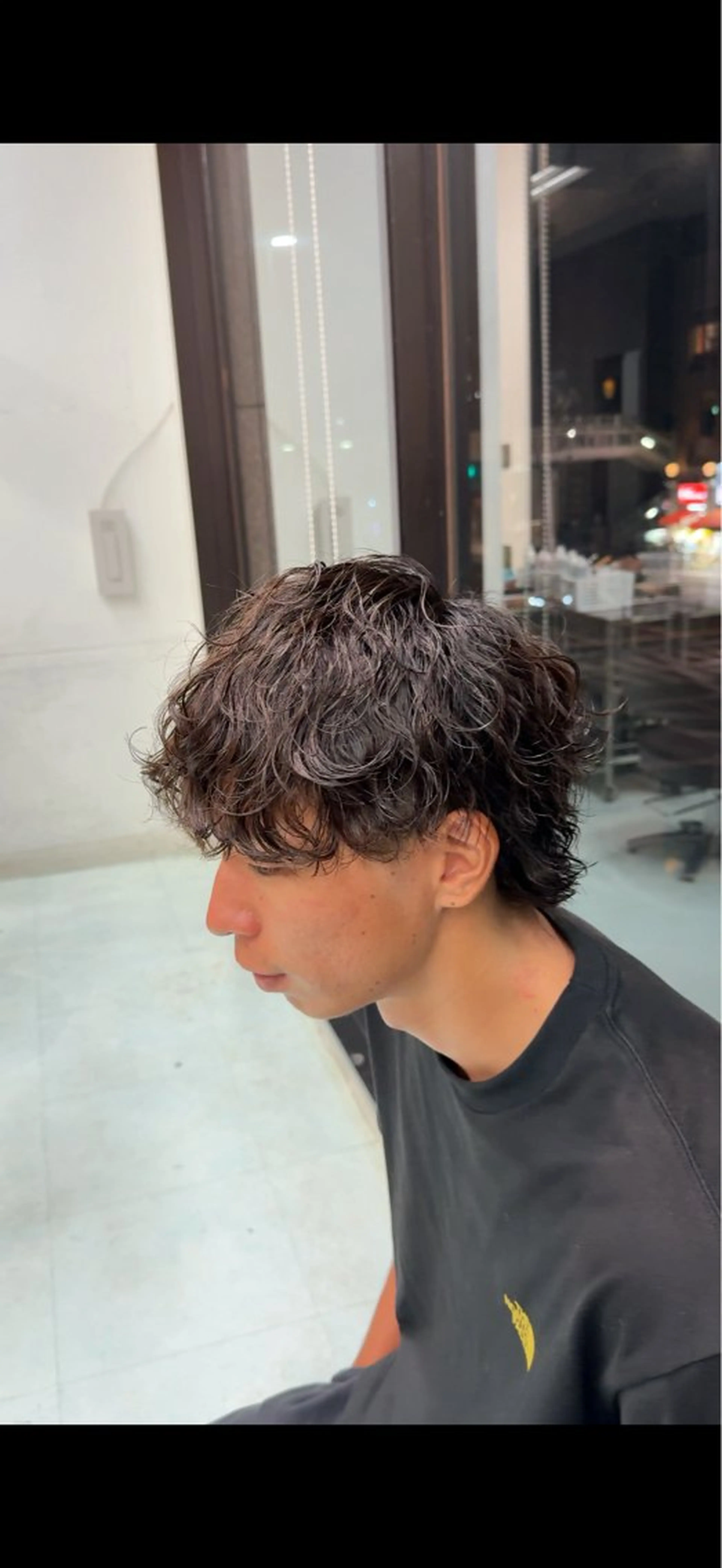 【セット時短、簡単‼️メンズ限定🧞‍♂️】　　メンズカット＋波巻きパーマ🌀（クリームパーマ）の写真