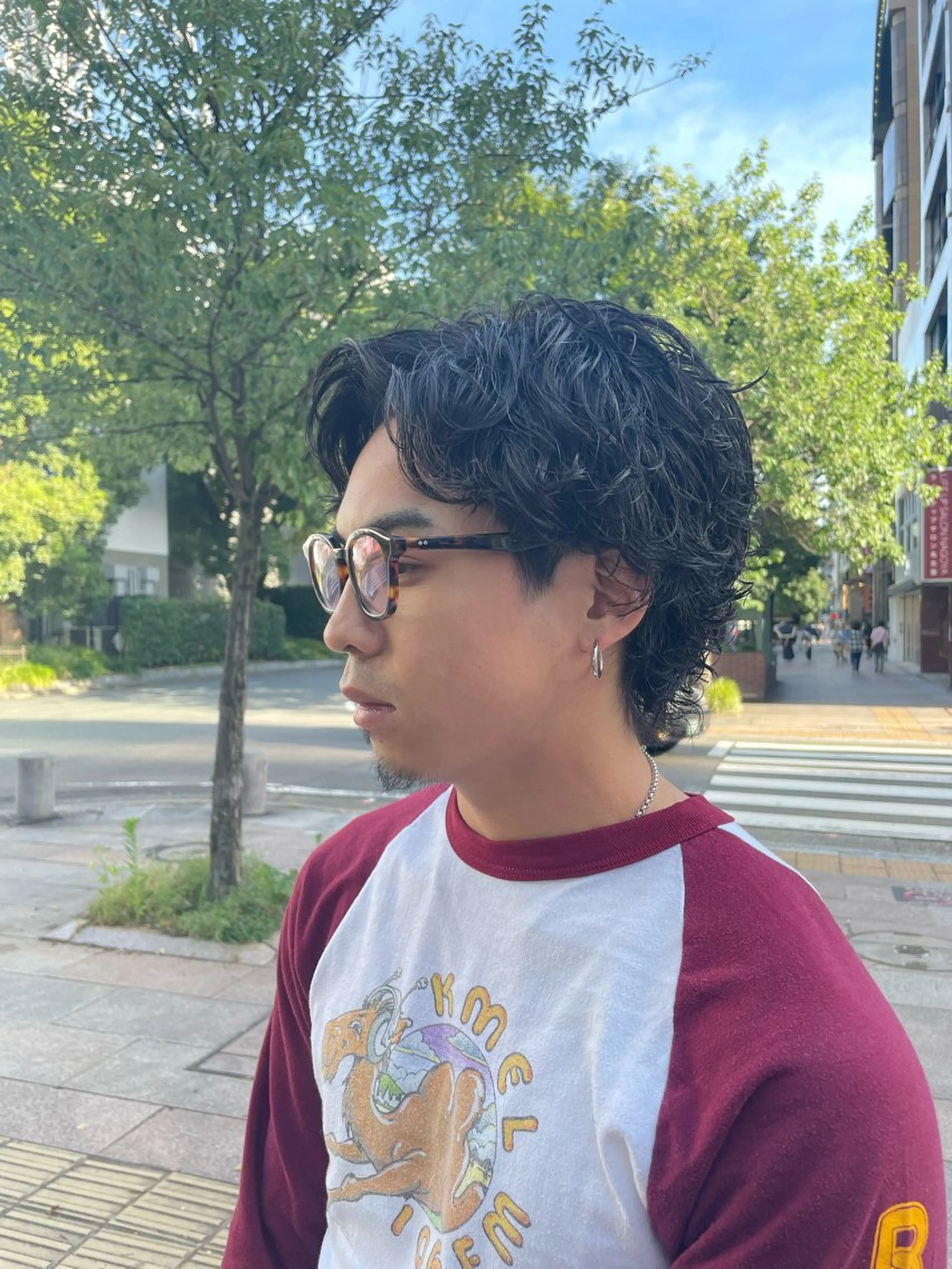 ミディアム パーマ メンズ カット パーマ 🔱メンズパーマ特化 🔱山下和輝のヘアスタイル