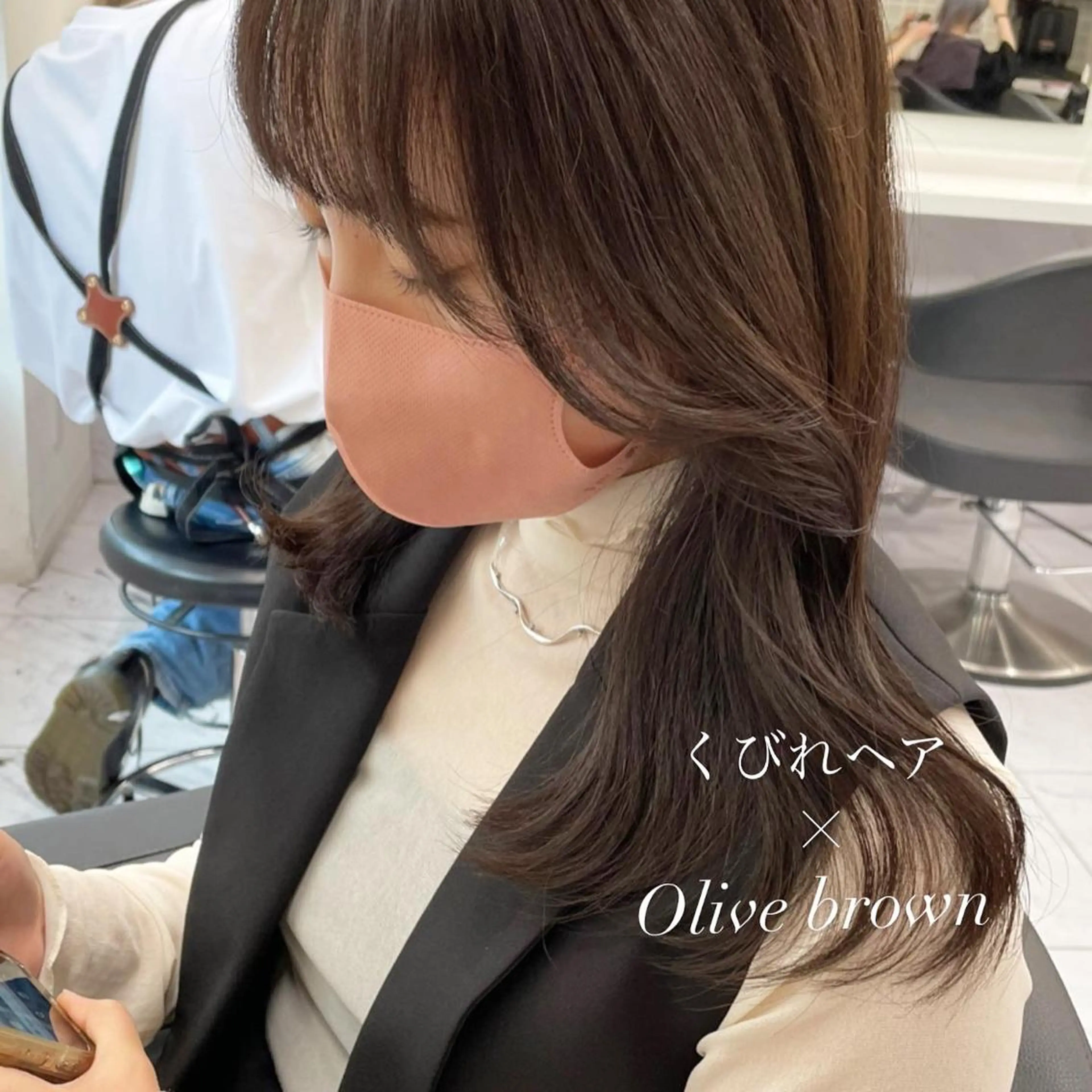 ロング カラー カット パーマ トリートメント ヘッドスパ ヘアセット 表参道ハッシュカット レイヤー/リノンのヘアスタイル