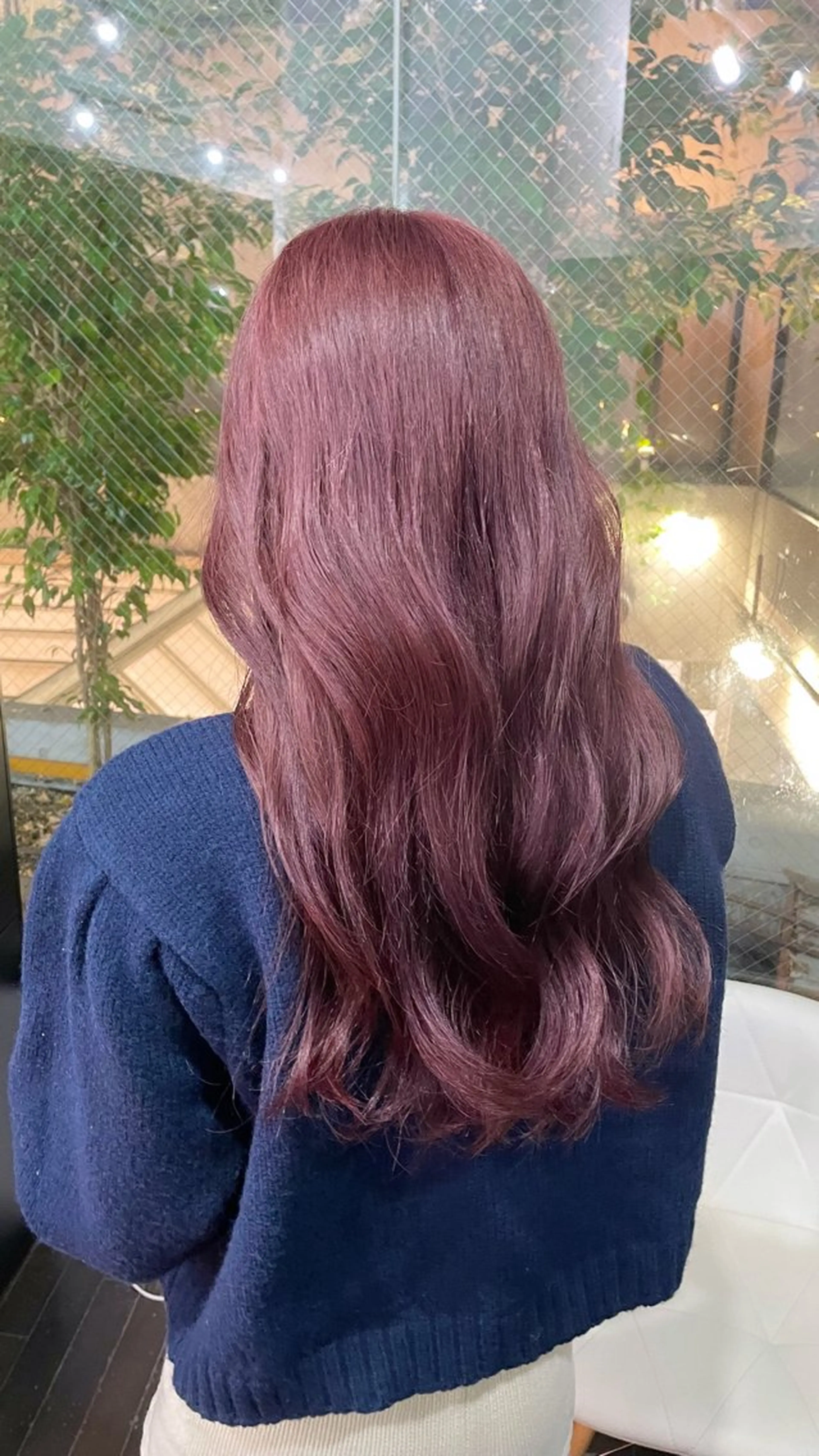 ロング カラー レッドカラー ヘアカラー トリートメント ili心斎橋所属・🩵ハイトーン/ レイヤーYUZU🩵のヘアスタイル