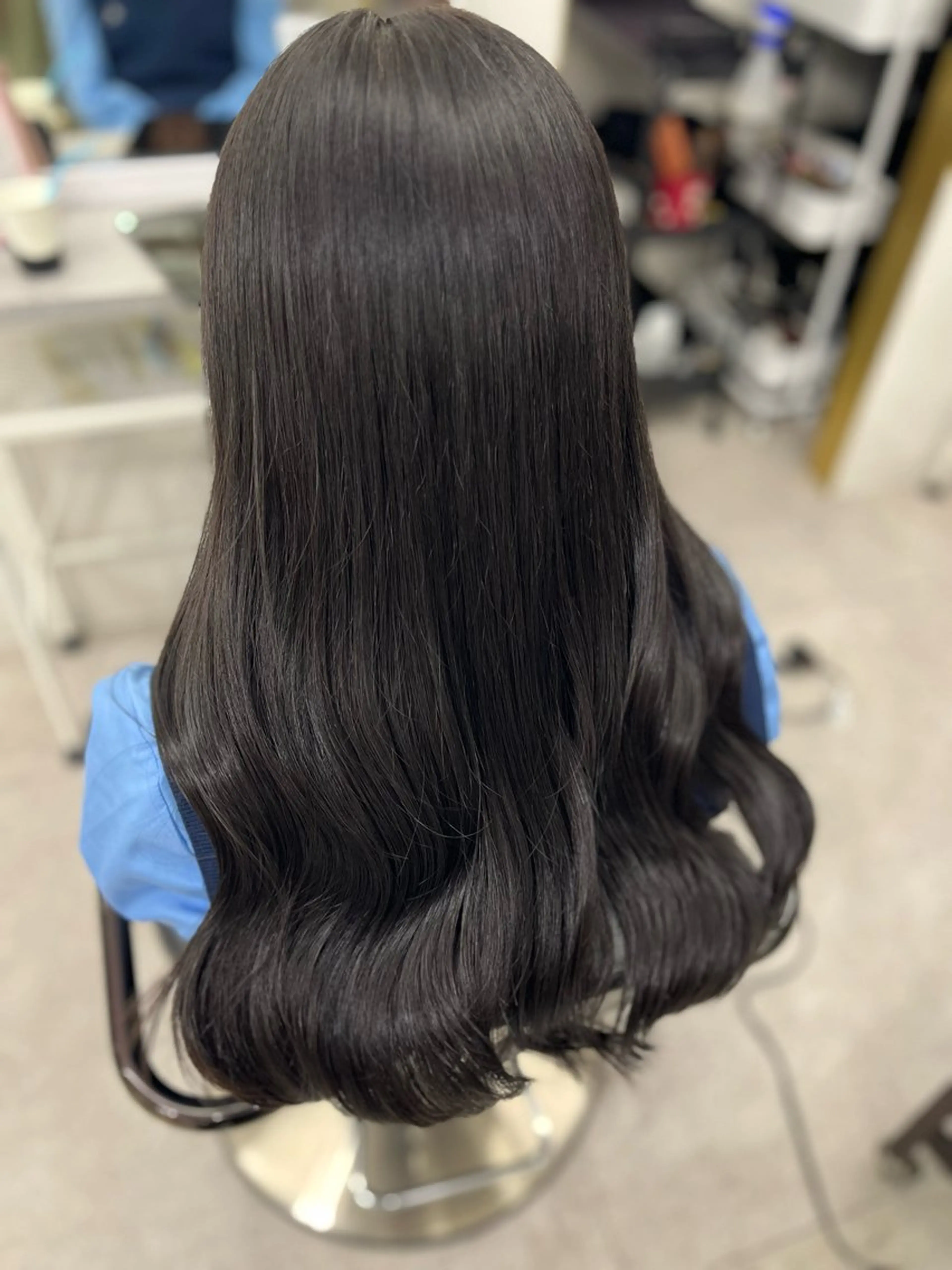 ロング カラー アッシュ アッシュグレー 透明感カラー 🫧ぷる艶カラー🫧 Yuubi🦩のヘアスタイル