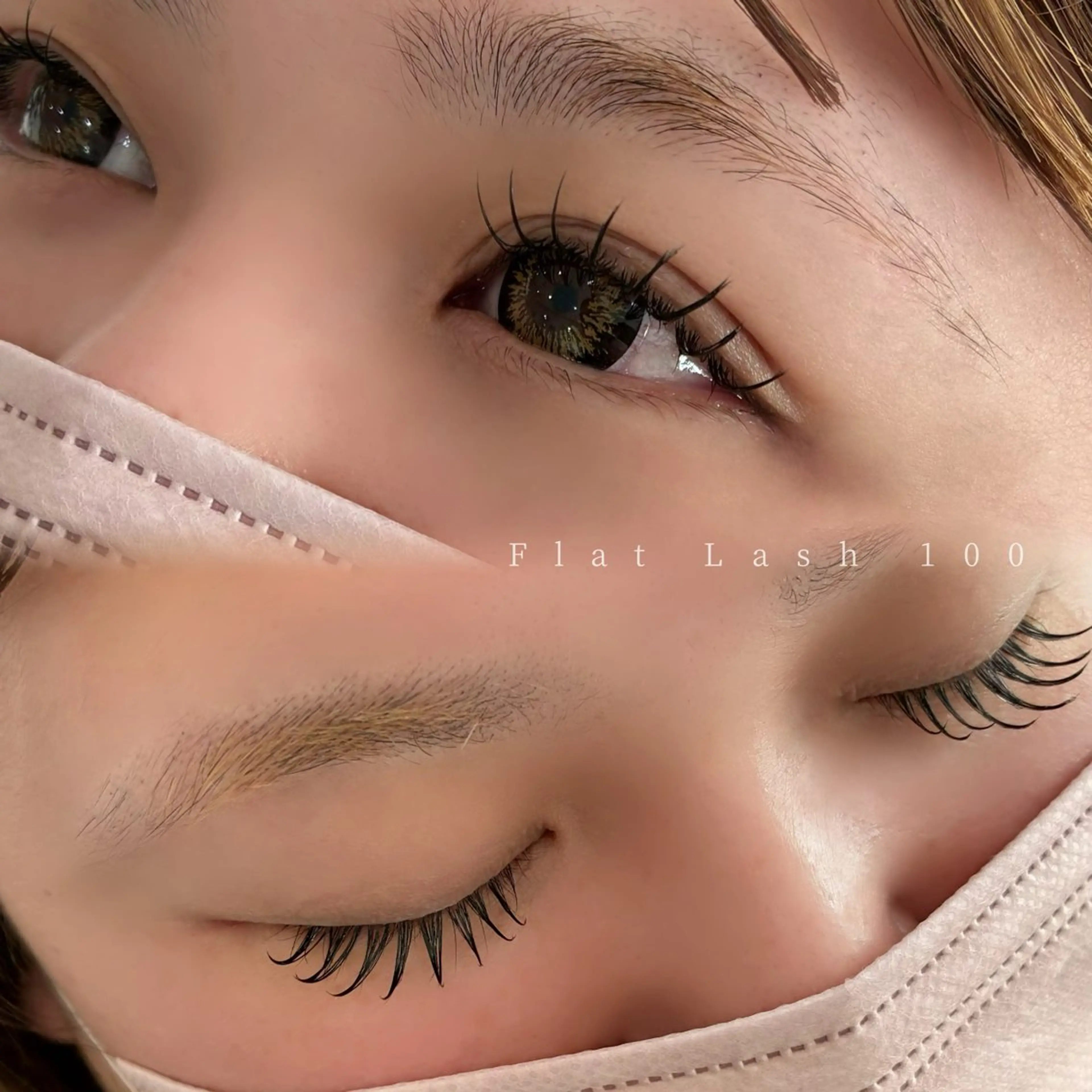 マツエク・マツパ 束感まつ毛 フラットラッシュ ナチュラル マツエク 遁所（とんどころ） 【lazo今治店】のマツエク・マツパデザイン