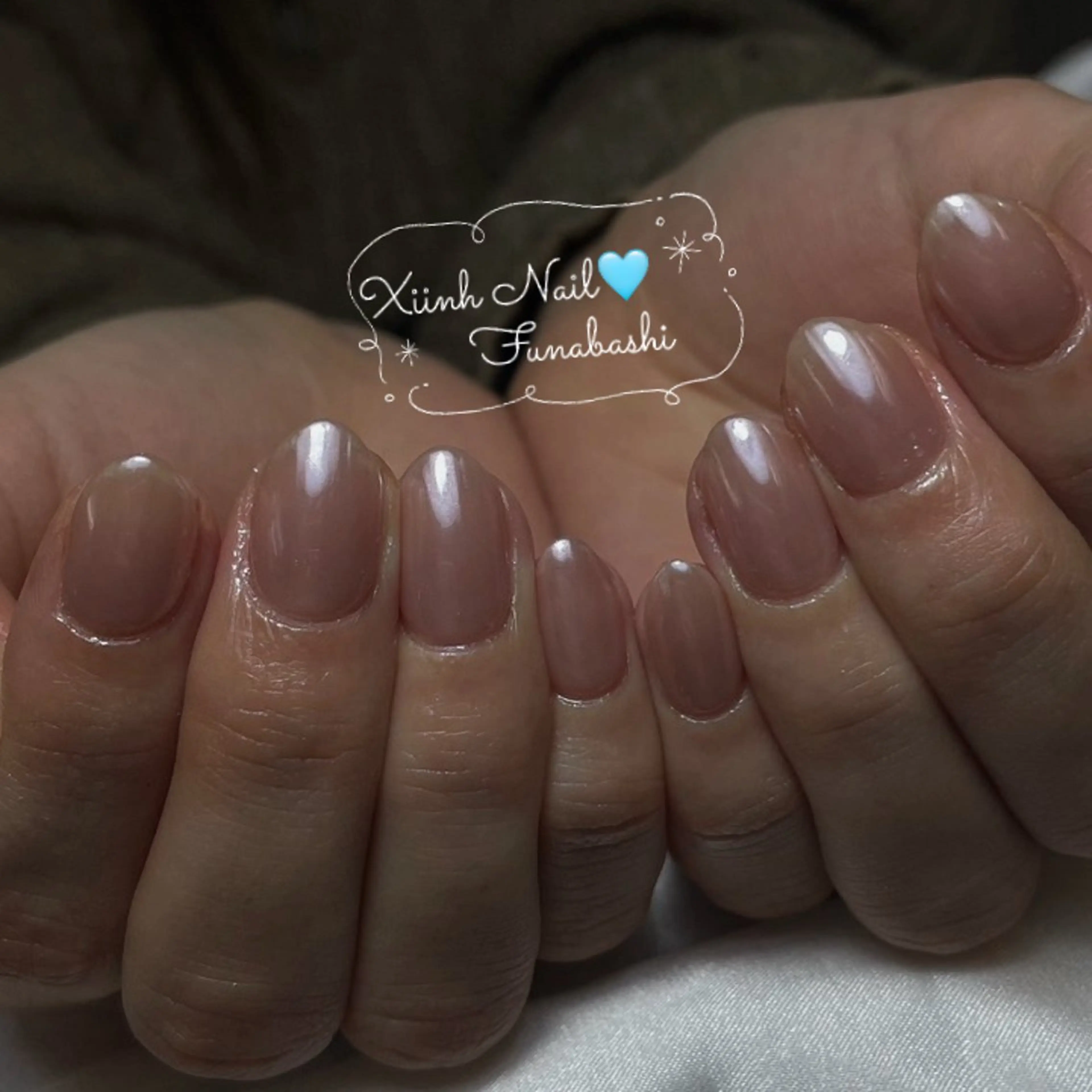 ネイル チークネイル 桜ネイル 長さ出し フットネイル ジェルネイル ハンドネイル XIINH NAIL SALONのネイルデザイン